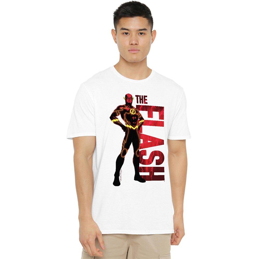 White - DC Comics - The Flash Silhouette T-Shirt White - 1