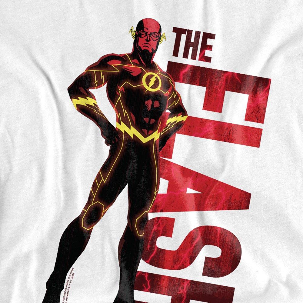 White - DC Comics - The Flash Silhouette T-Shirt White - 2