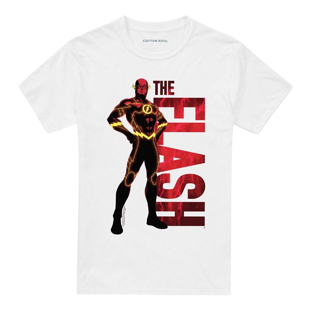 White - DC Comics - The Flash Silhouette T-Shirt White - 4