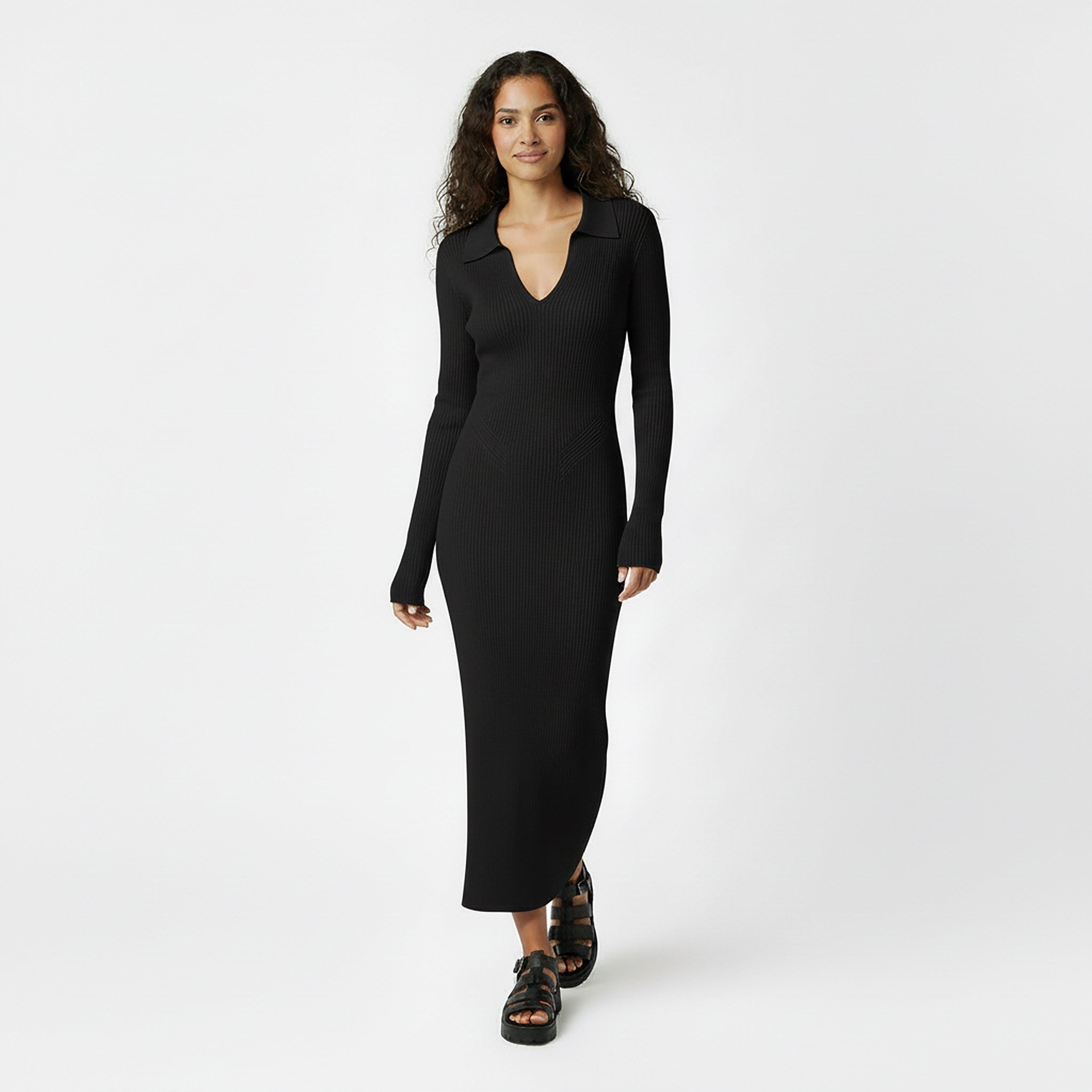 Black - Jack Wills - JW Polo Midi Dress - 5