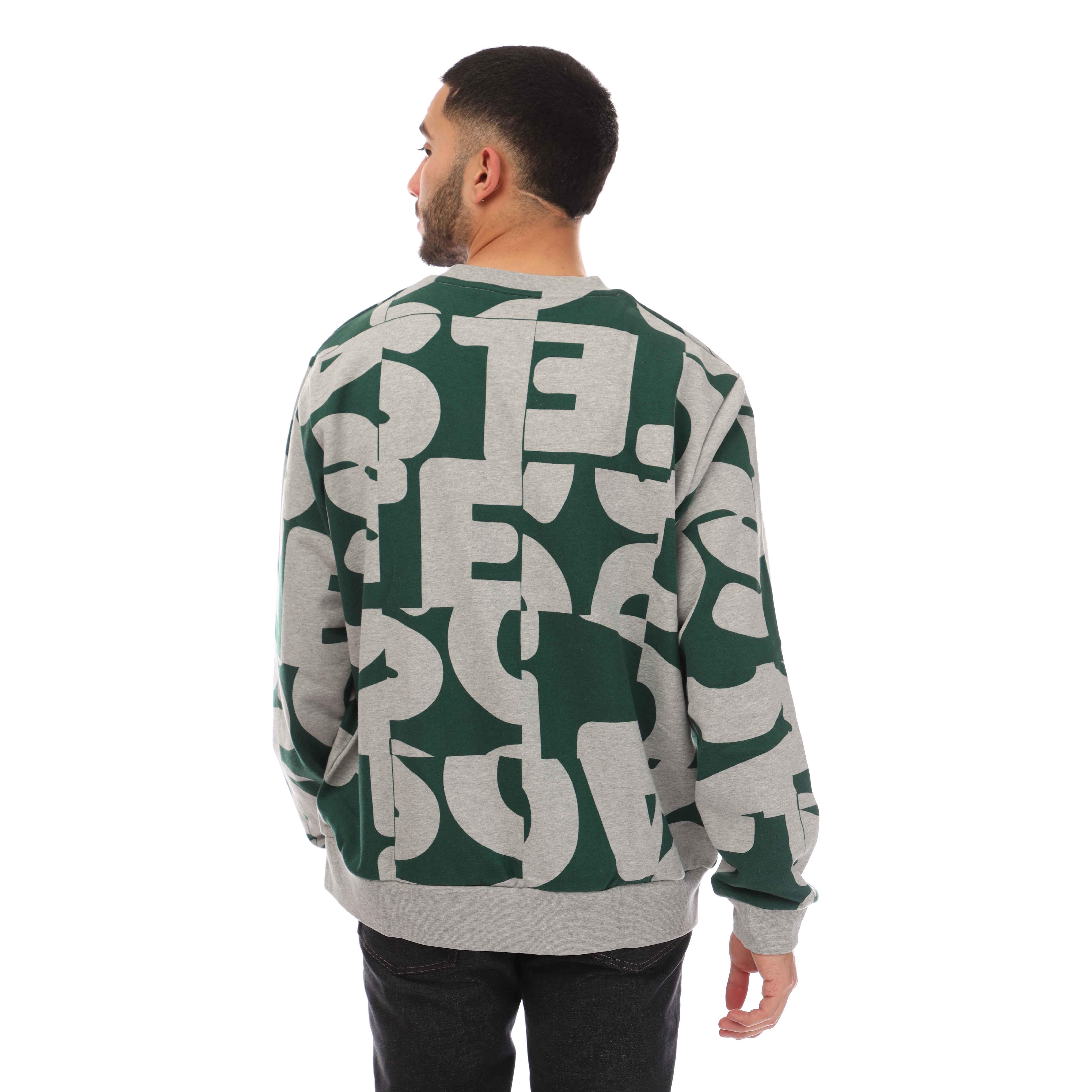 Heather Wall - Lacoste - Men's Letter Print Crew Neck Jumper - 4