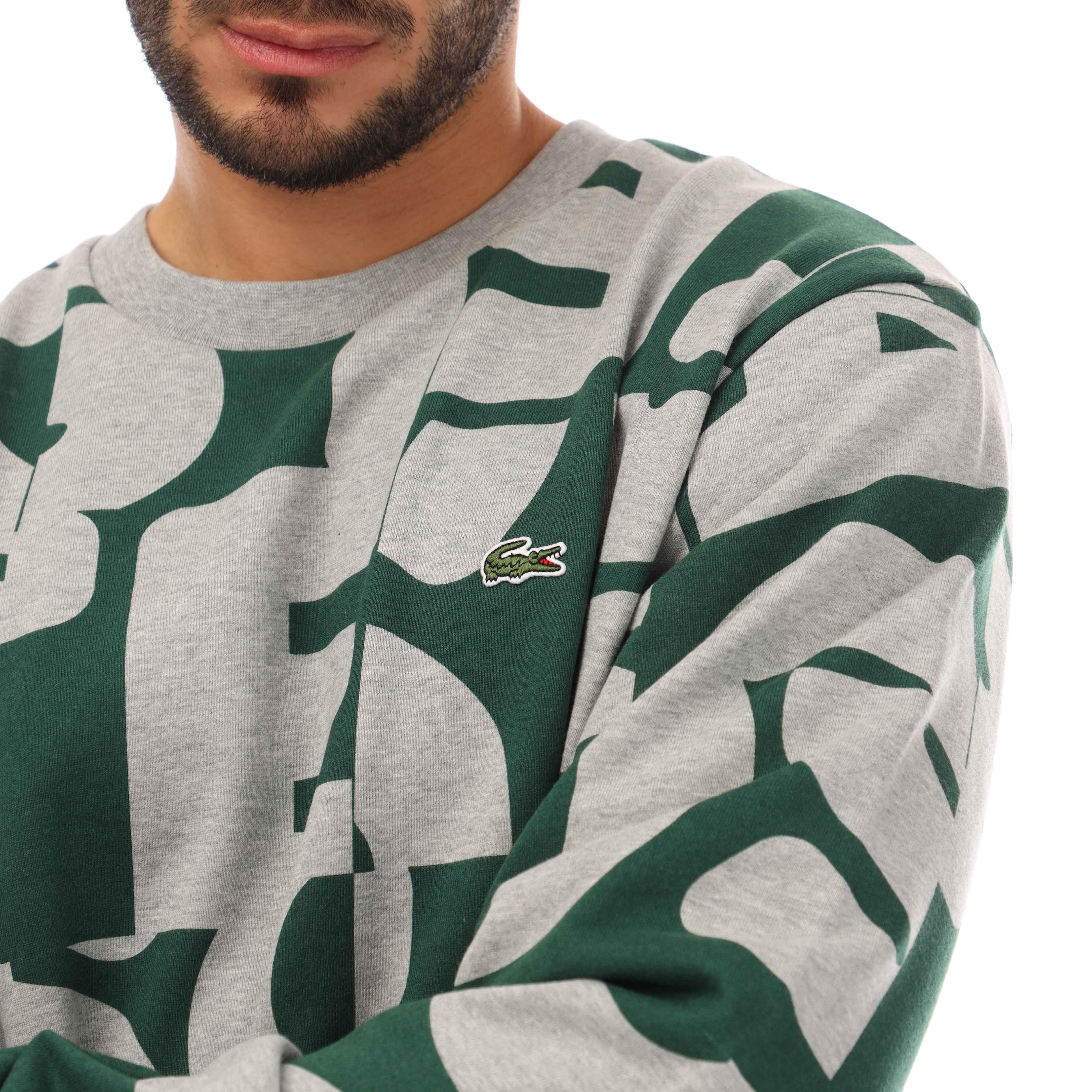 Heather Wall - Lacoste - Men's Letter Print Crew Neck Jumper - 6