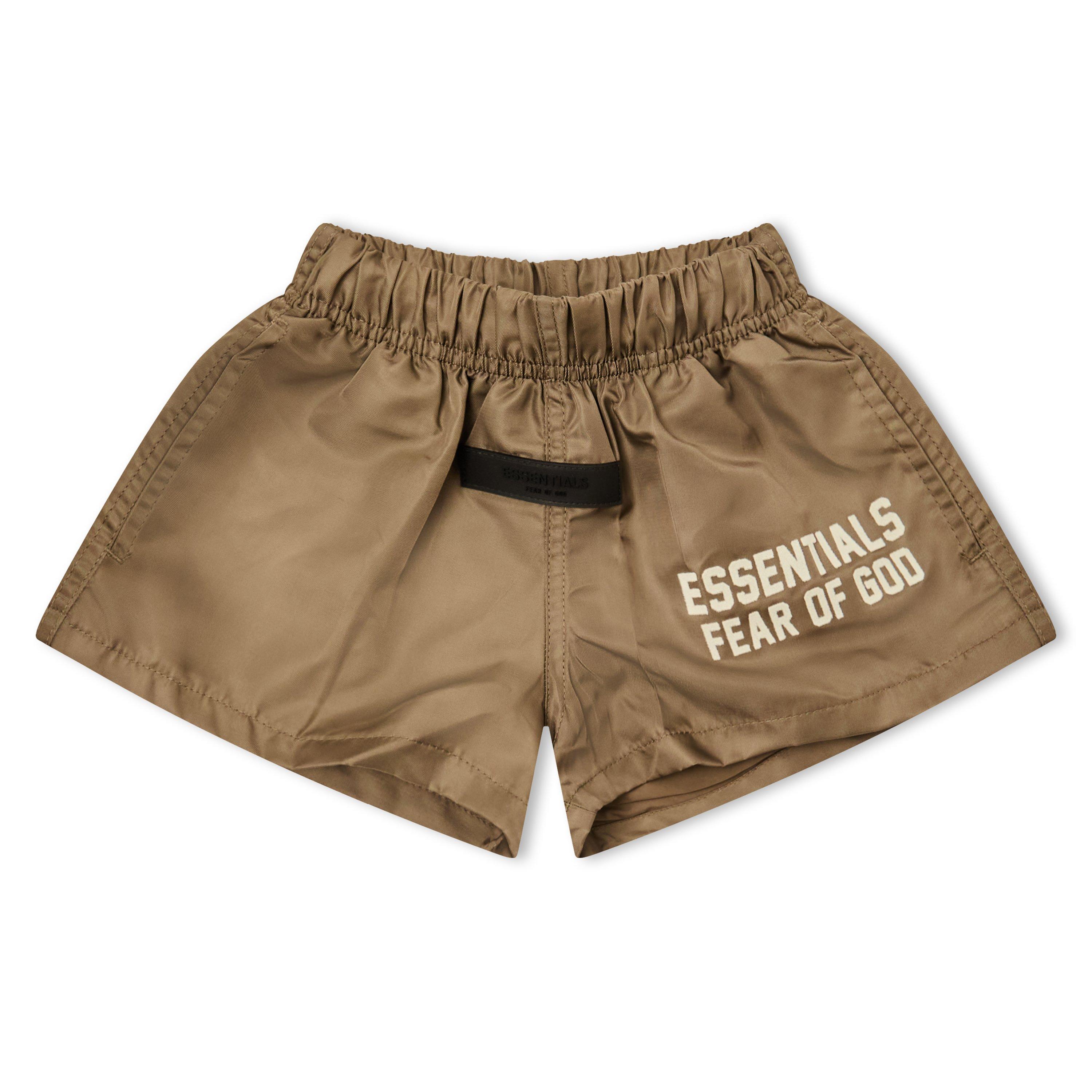 Fear Of God Essentials  Kids ' Fleece Jogger Shorts - Wood - 8 Yrs