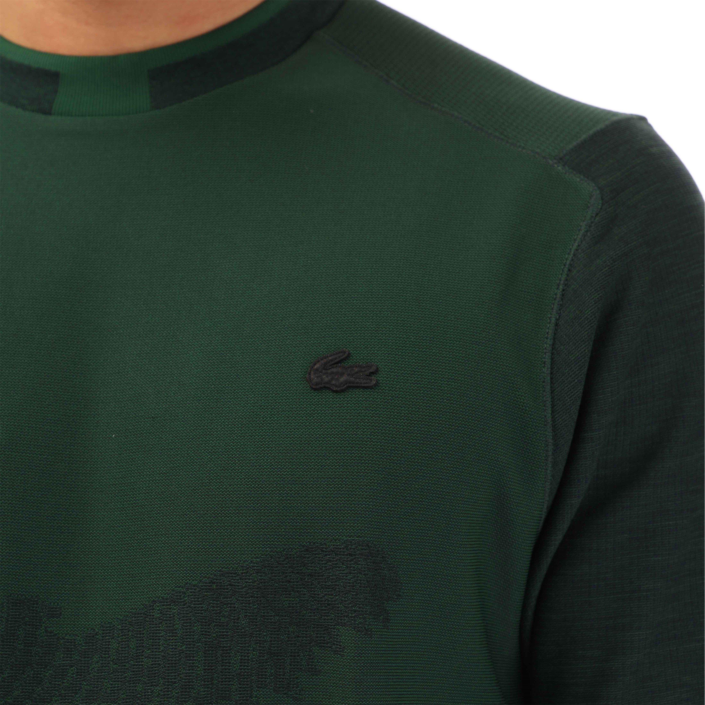 Verde/Negro - Lacoste - Men's Croc Logo Crew Neck Jumper - 6