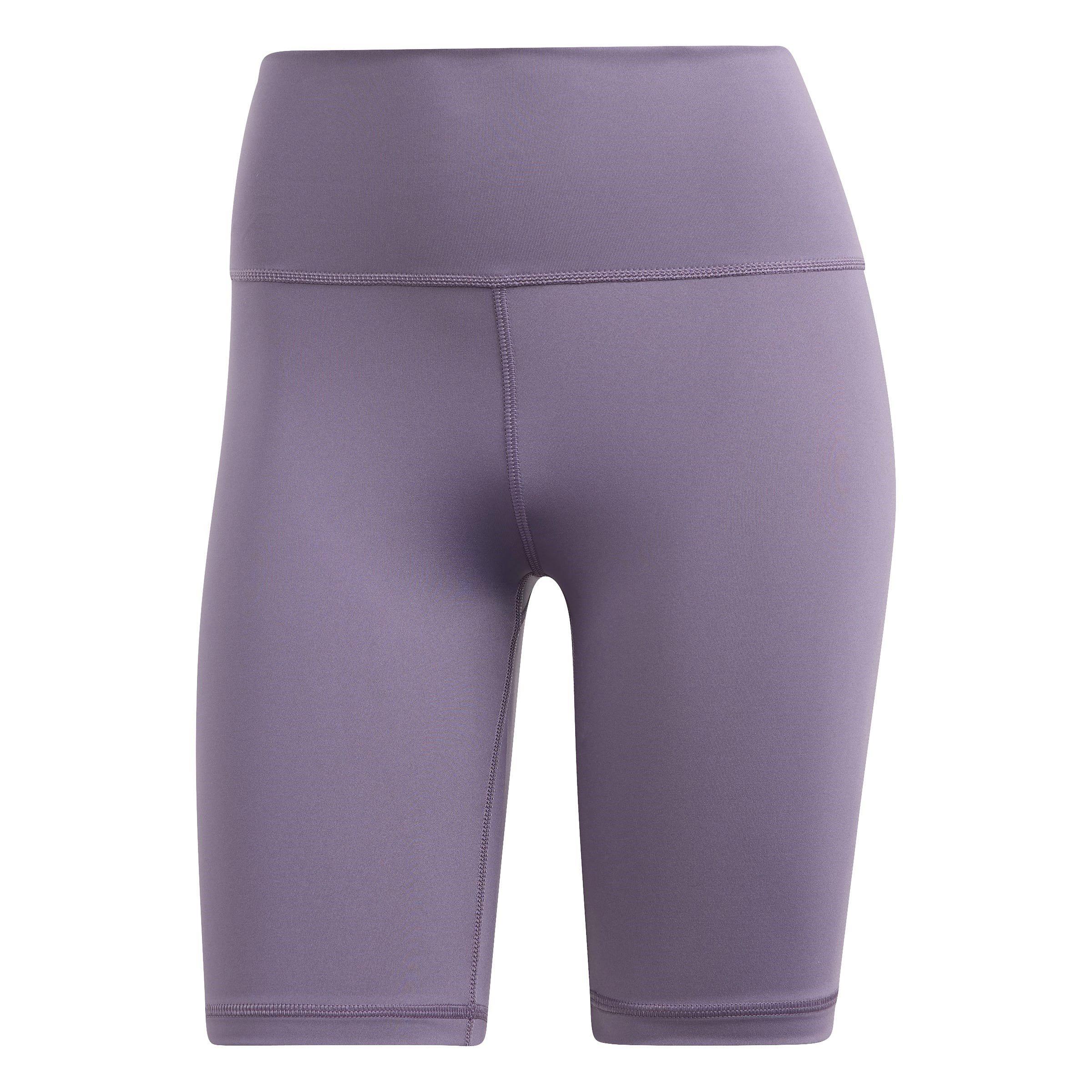 Adidas Women's Optime Training Bike Short Leggings - Shadow Violet - 16 (XL)
