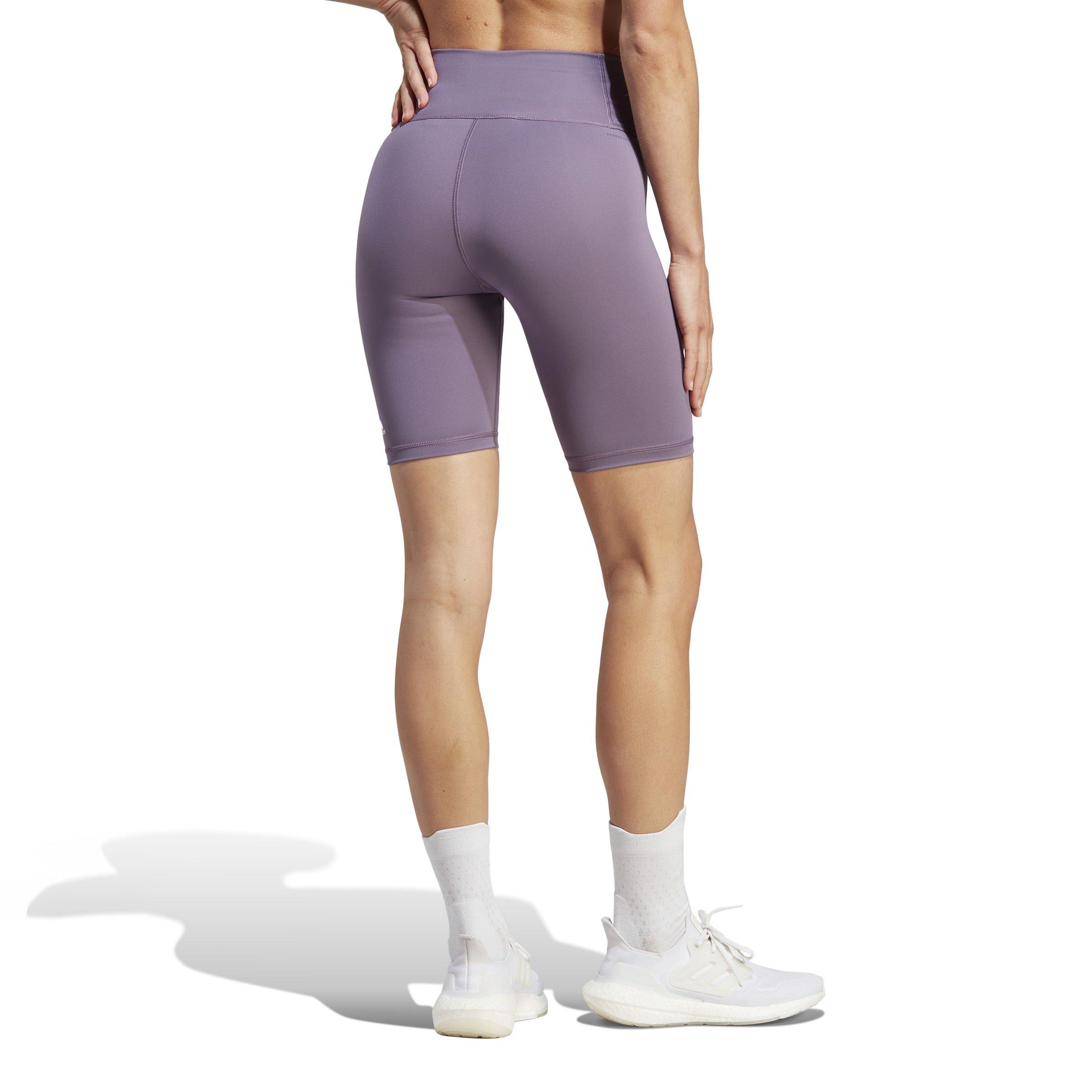 Violeta sombra - adidas - Optime Training Bike Short Leggings Womens - 3