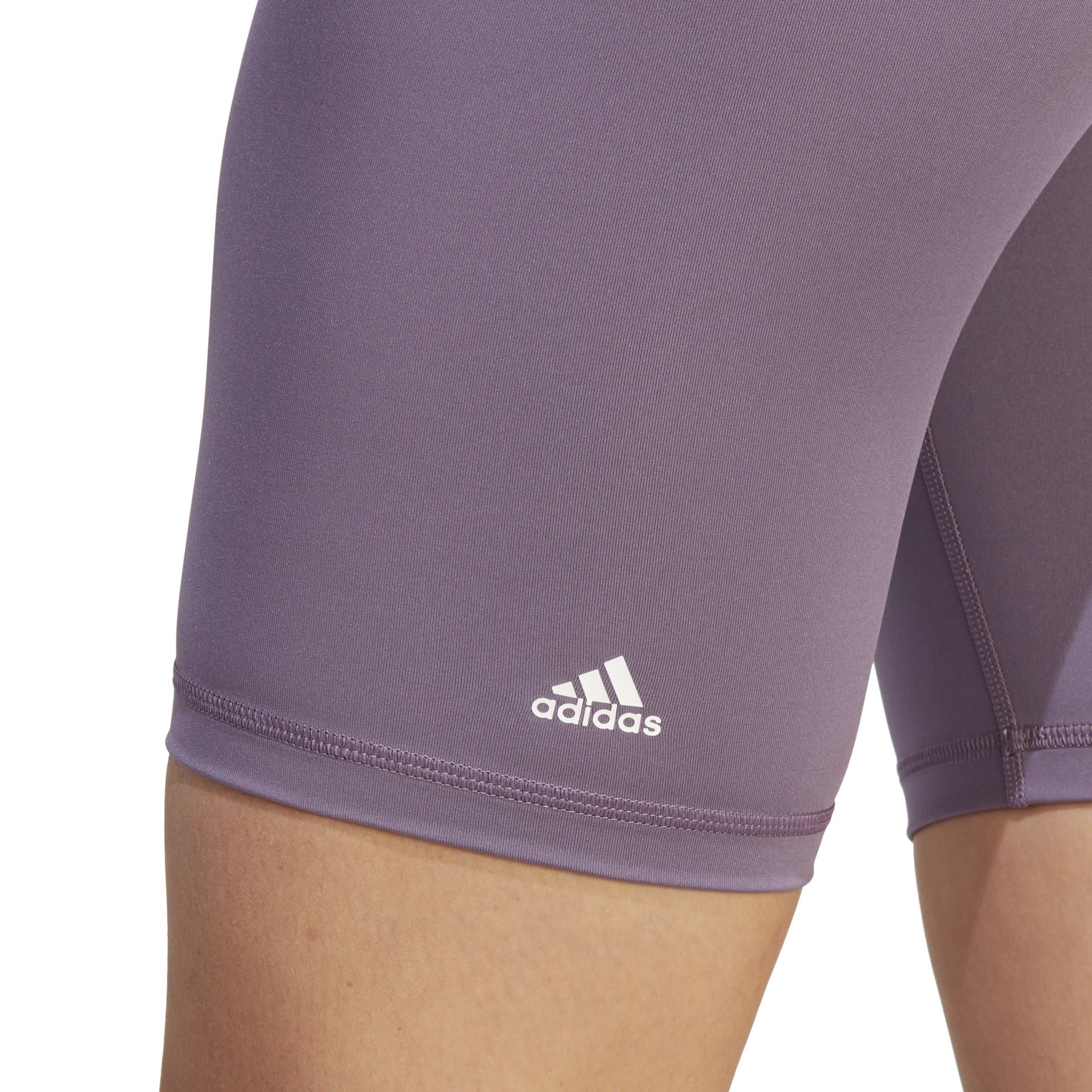 Violeta sombra - adidas - Optime Training Bike Short Leggings Womens - 5