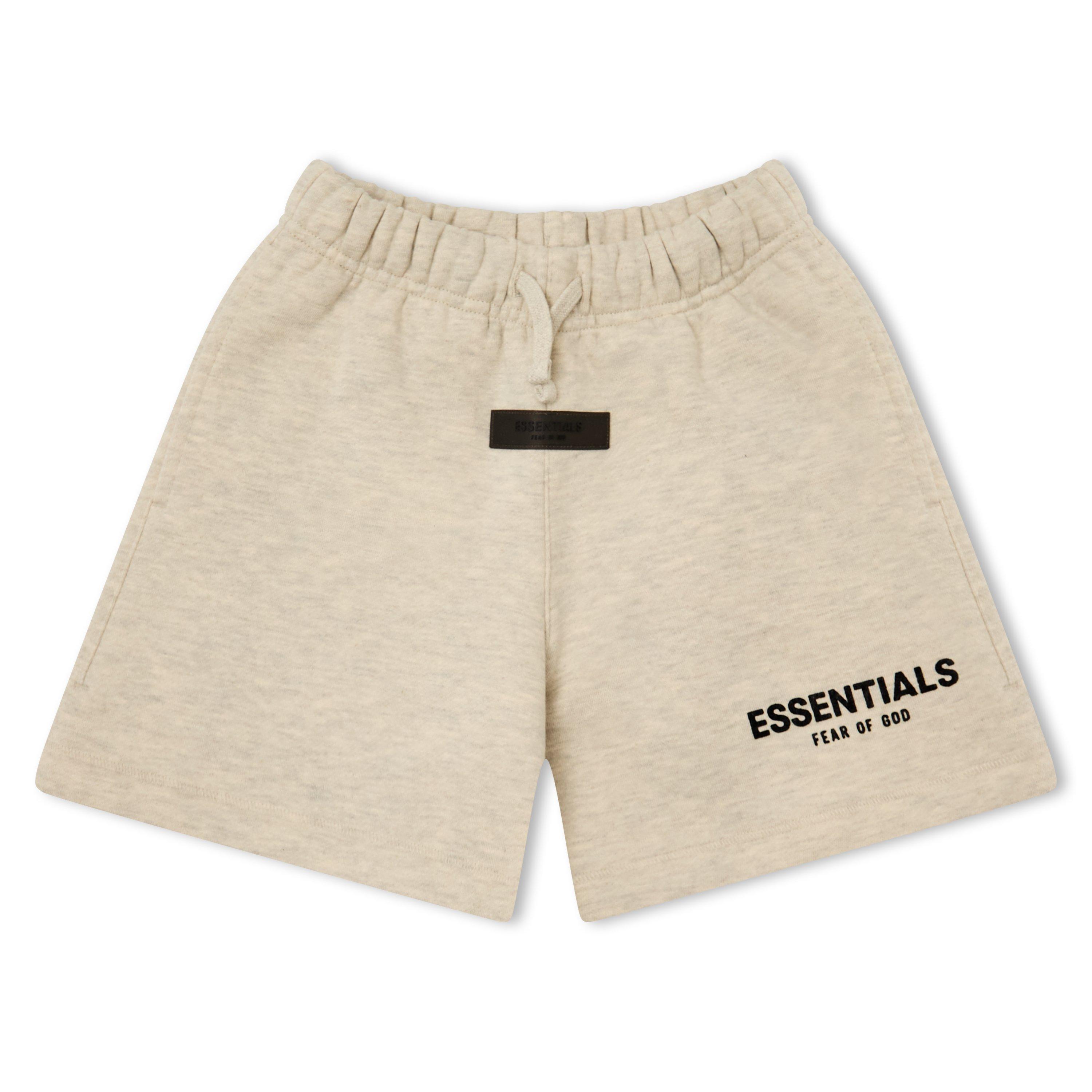 Fear Of God Essentials  Kids ' Fleece Jogger Shorts - Light Oatmeal - 8 Yrs