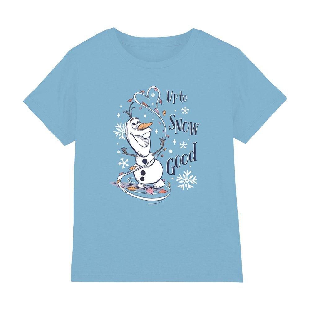Baby Blue - Disney - Olaf Up To Snow Good Girls T-Shirt Sky Blue - 1