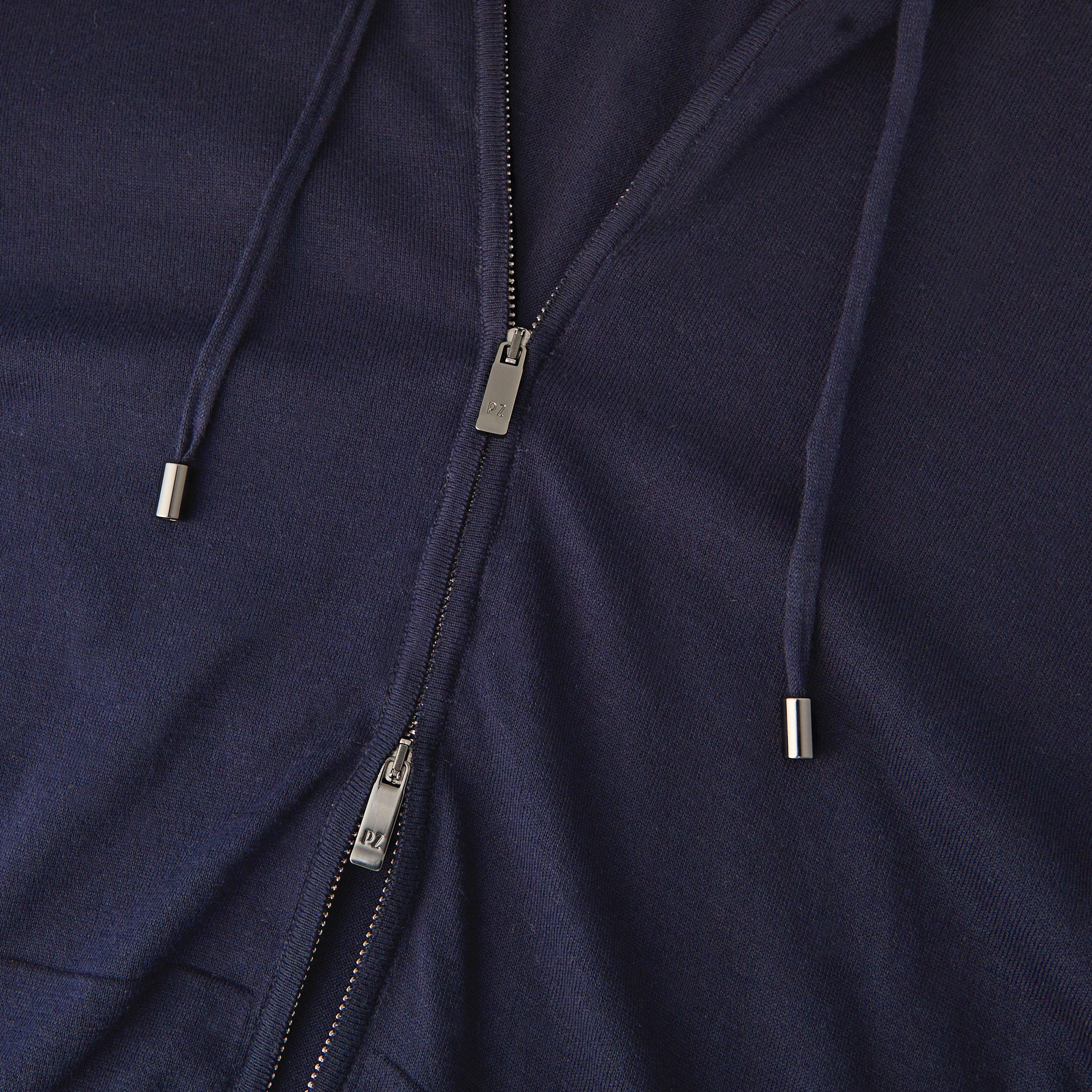Navy 1 - Pal Zileri - Pal Knt Zip Hoody Sn62 - 3