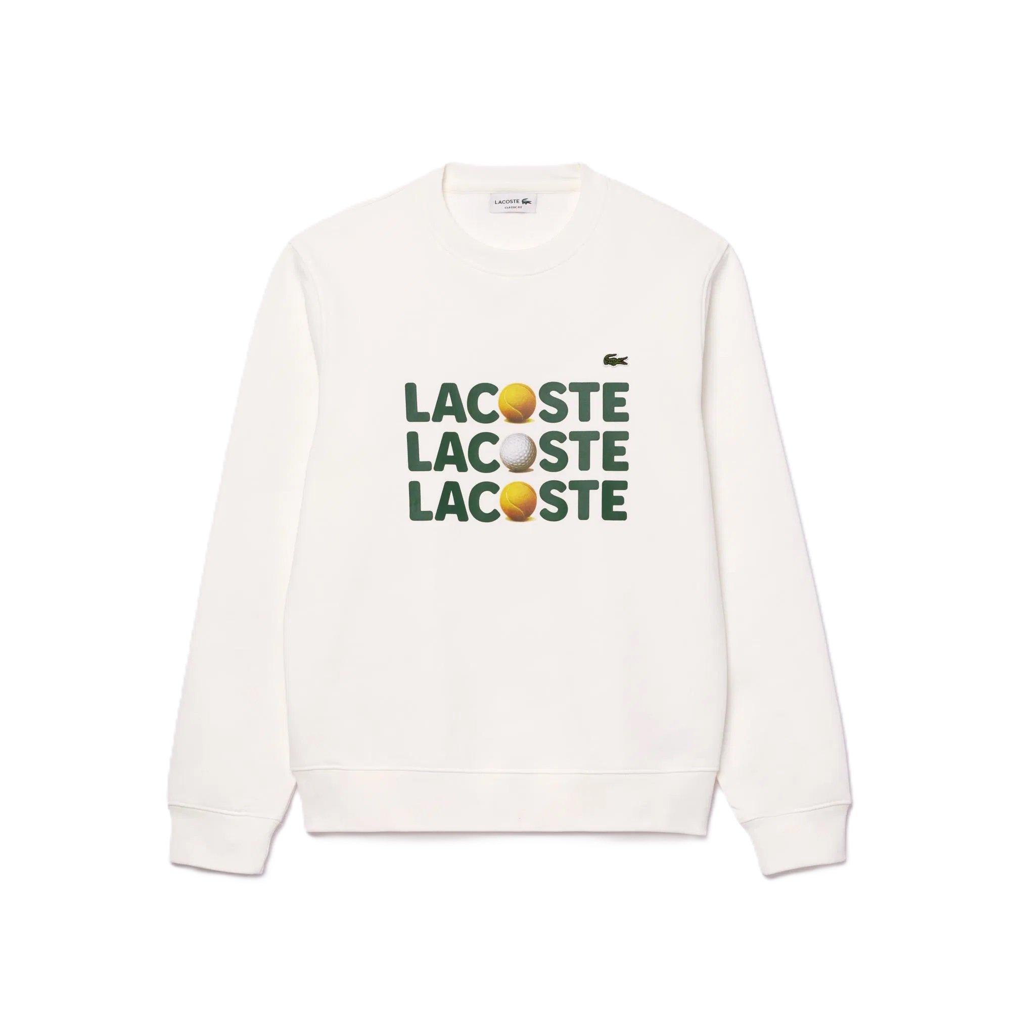 Lacoste Men's Flour Logo Crew Neck Jumper - XS