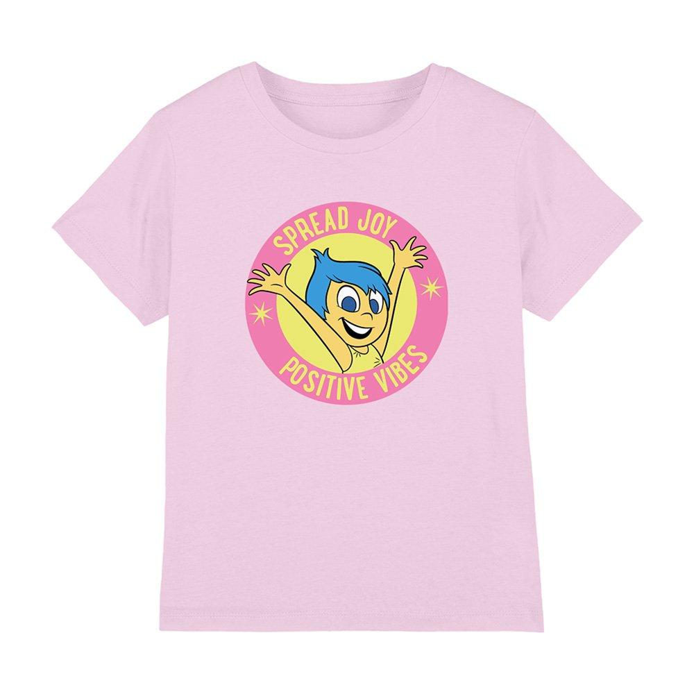 Light Pink - Disney - Inside Out 2 Spread Joy Girls T-Shirt Light Pink - 1