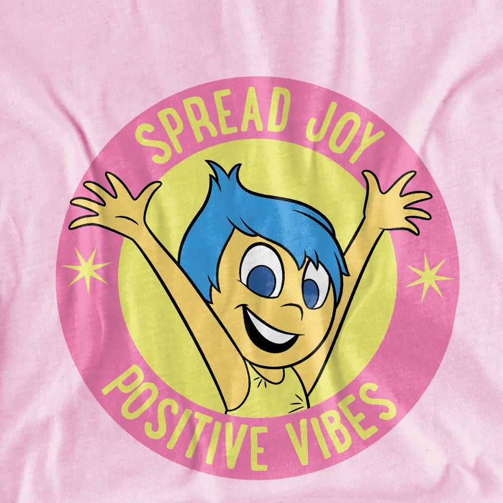 Light Pink - Disney - Inside Out 2 Spread Joy Girls T-Shirt Light Pink - 2
