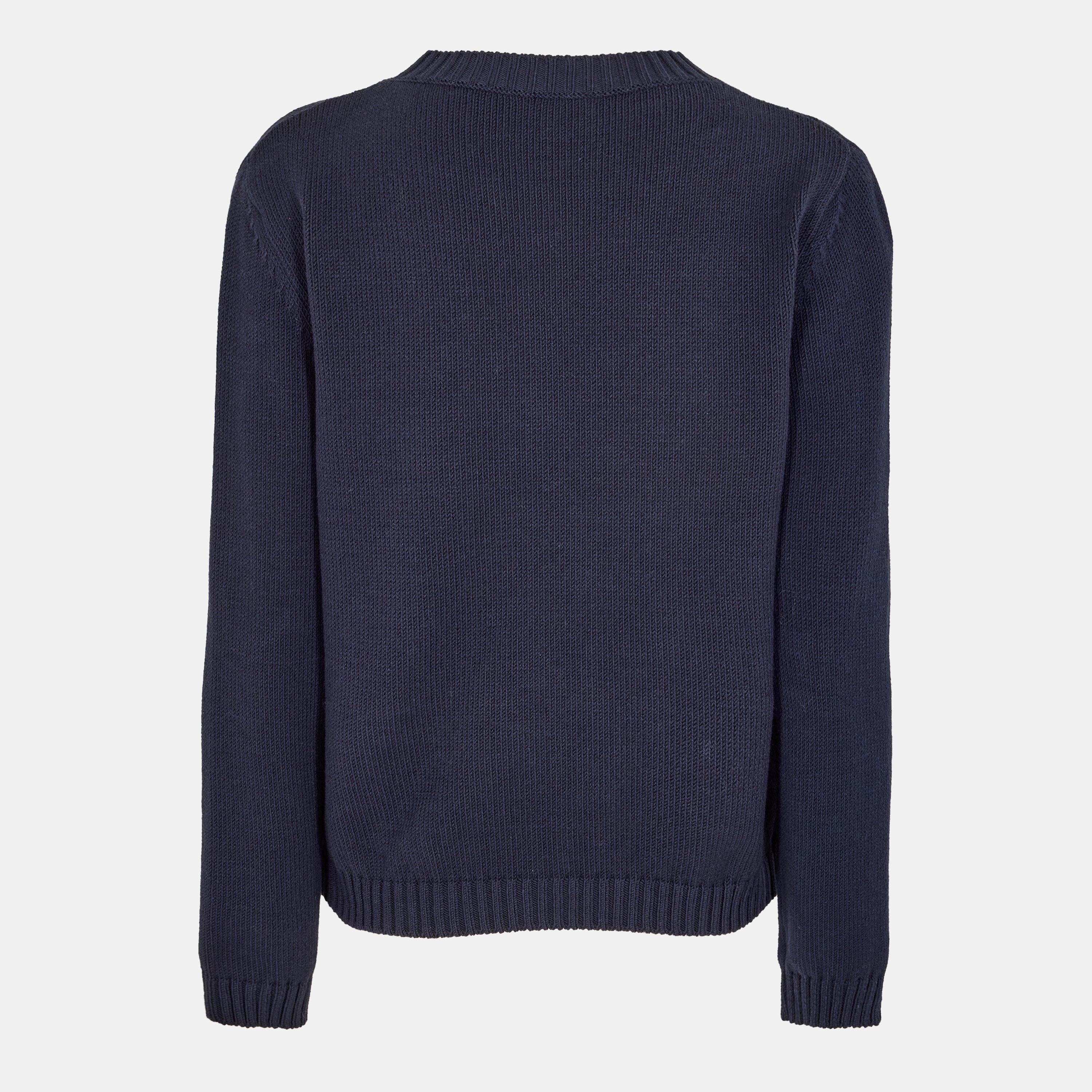 Navy - Weekend Max Mara - Women's Knitted Crew Neck Jumper - 2
