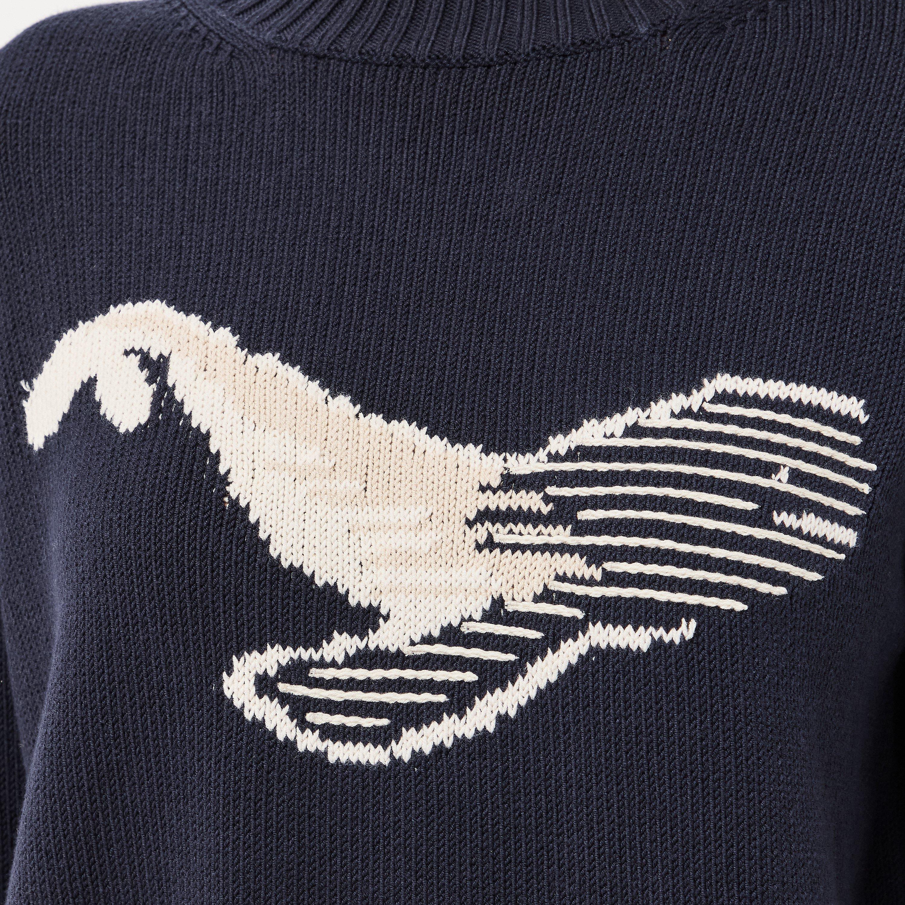 Navy - Weekend Max Mara - Women's Knitted Crew Neck Jumper - 5