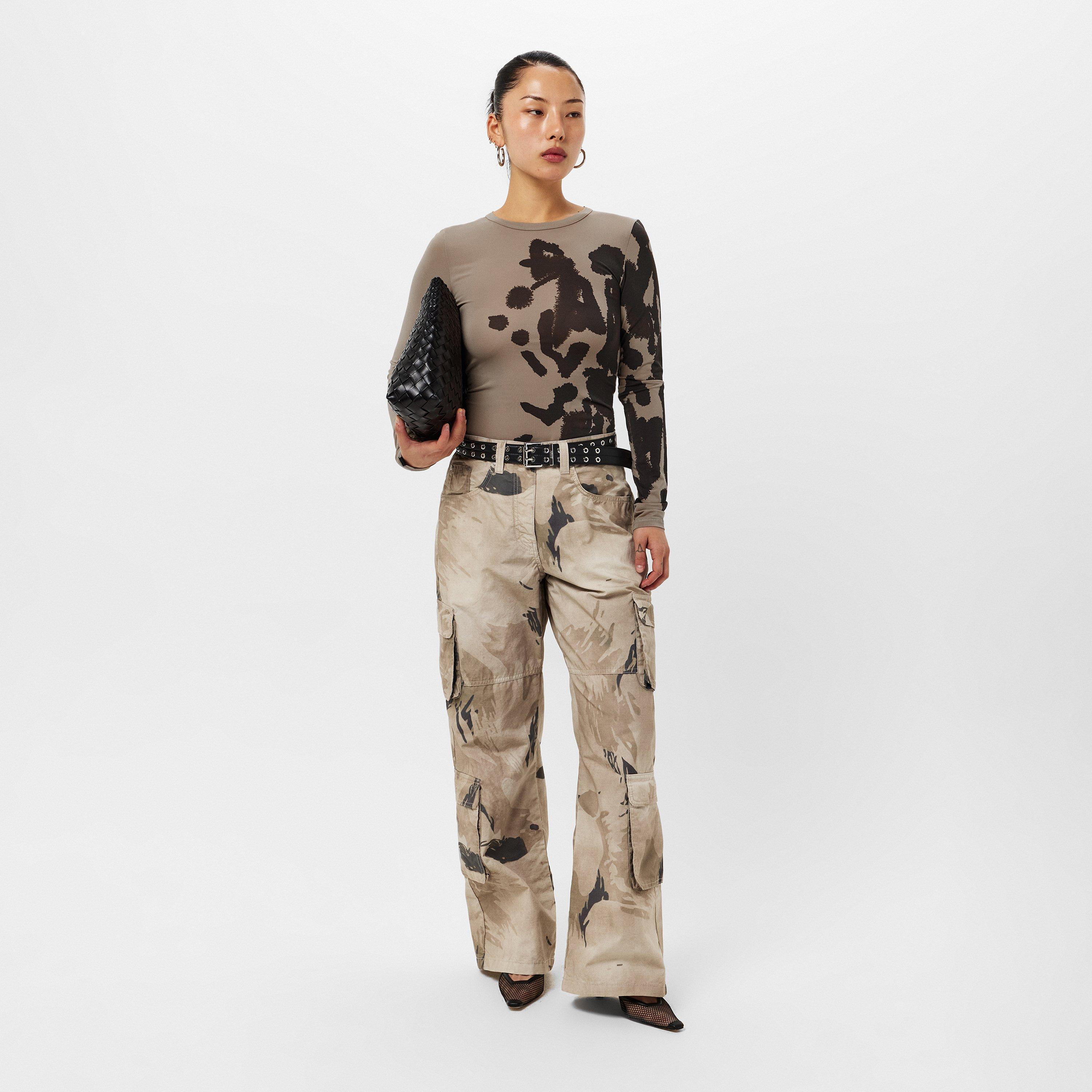 Taupe - Represent - Women's Prowler Cut Out Top - 6