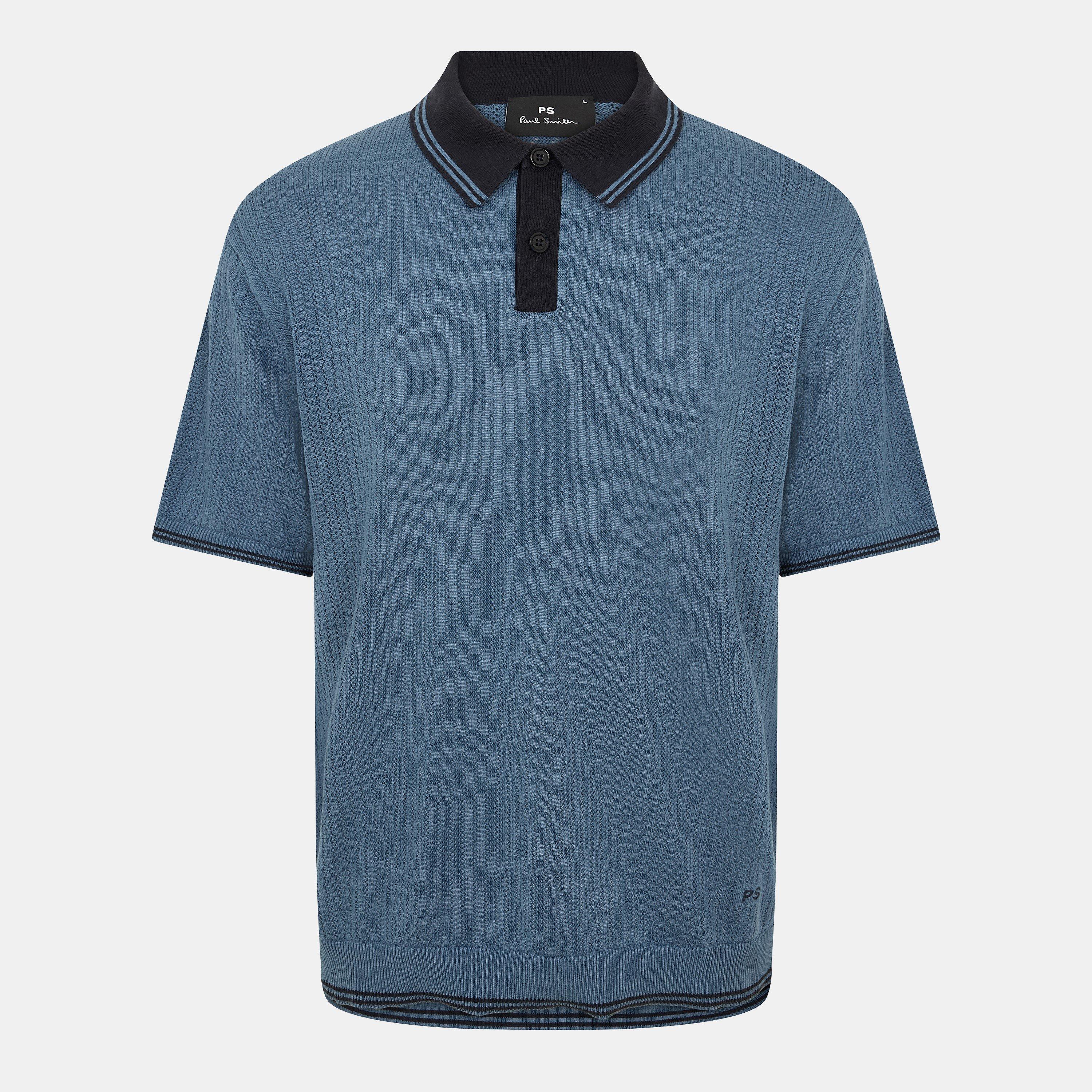 Blue 44 - PS Paul Smith - Men's Knitted Crew Neck Jumper - 1