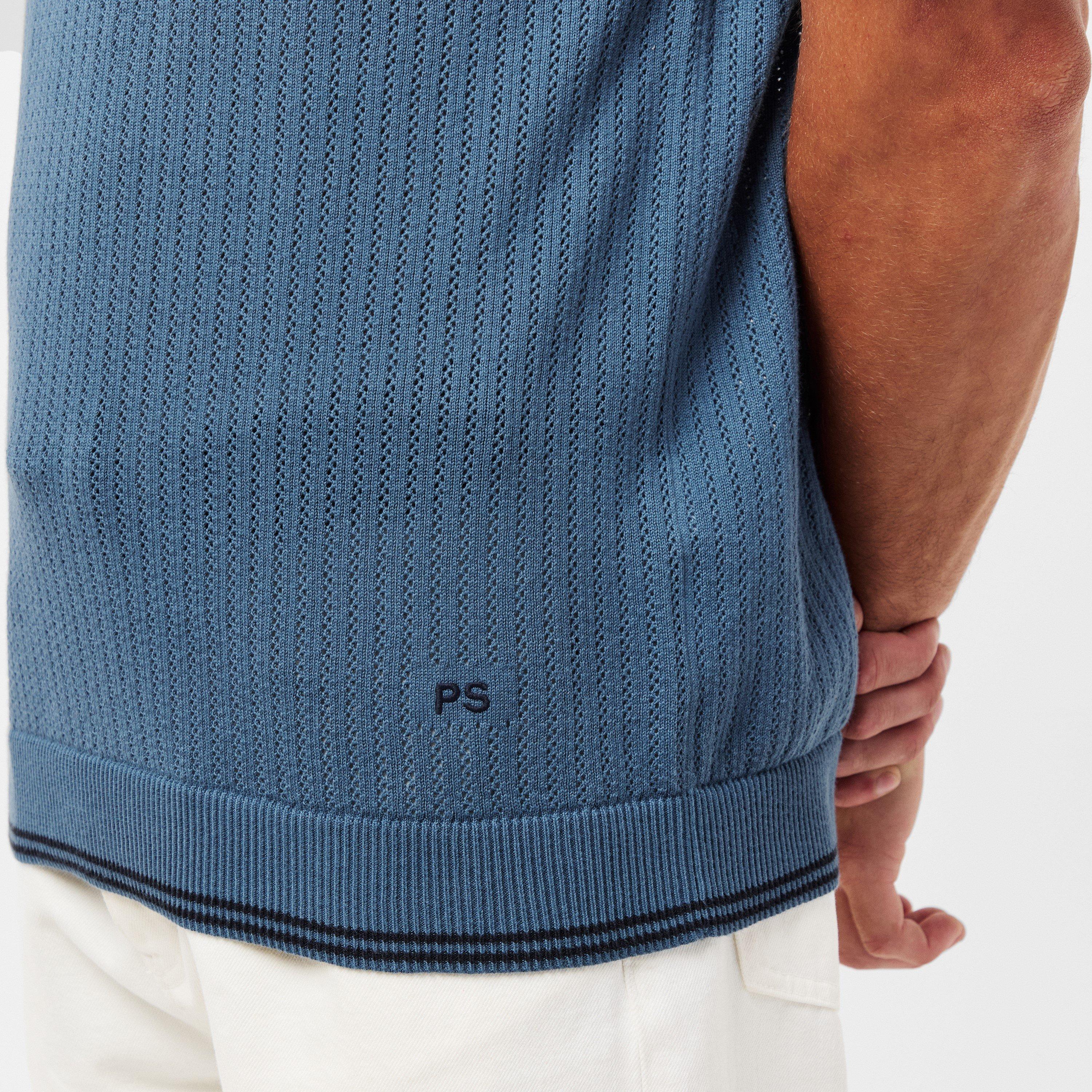 Blue 44 - PS Paul Smith - Men's Knitted Crew Neck Jumper - 5
