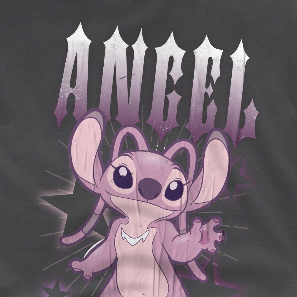 Charcoal - Disney - Lilo&Stitch Angel Rockstar Girls T-Shirt Charcoal - 2