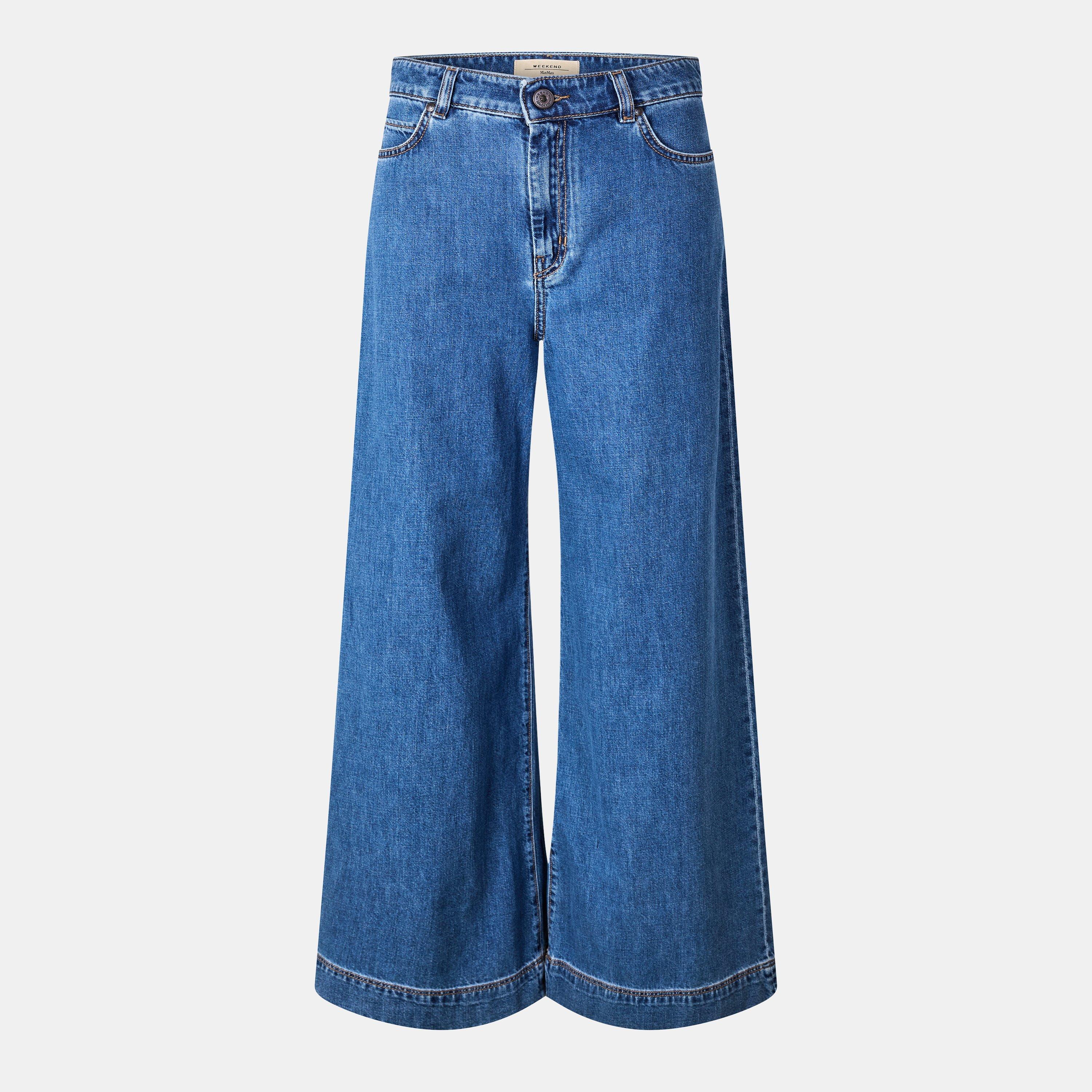 Blu - Weekend Max Mara - Women's Relaxed Wide Leg Jeans - 1