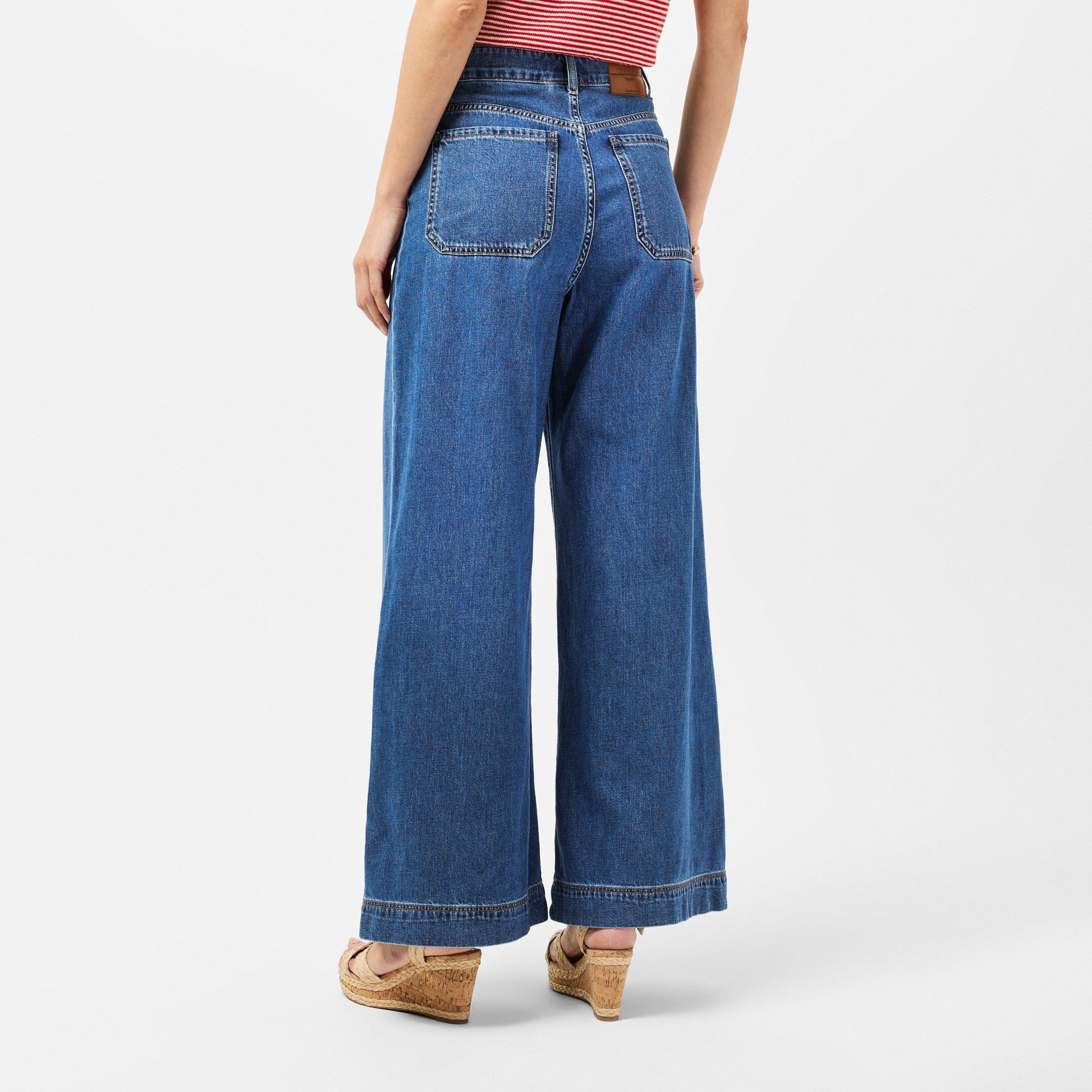 Blu - Weekend Max Mara - Women's Relaxed Wide Leg Jeans - 4