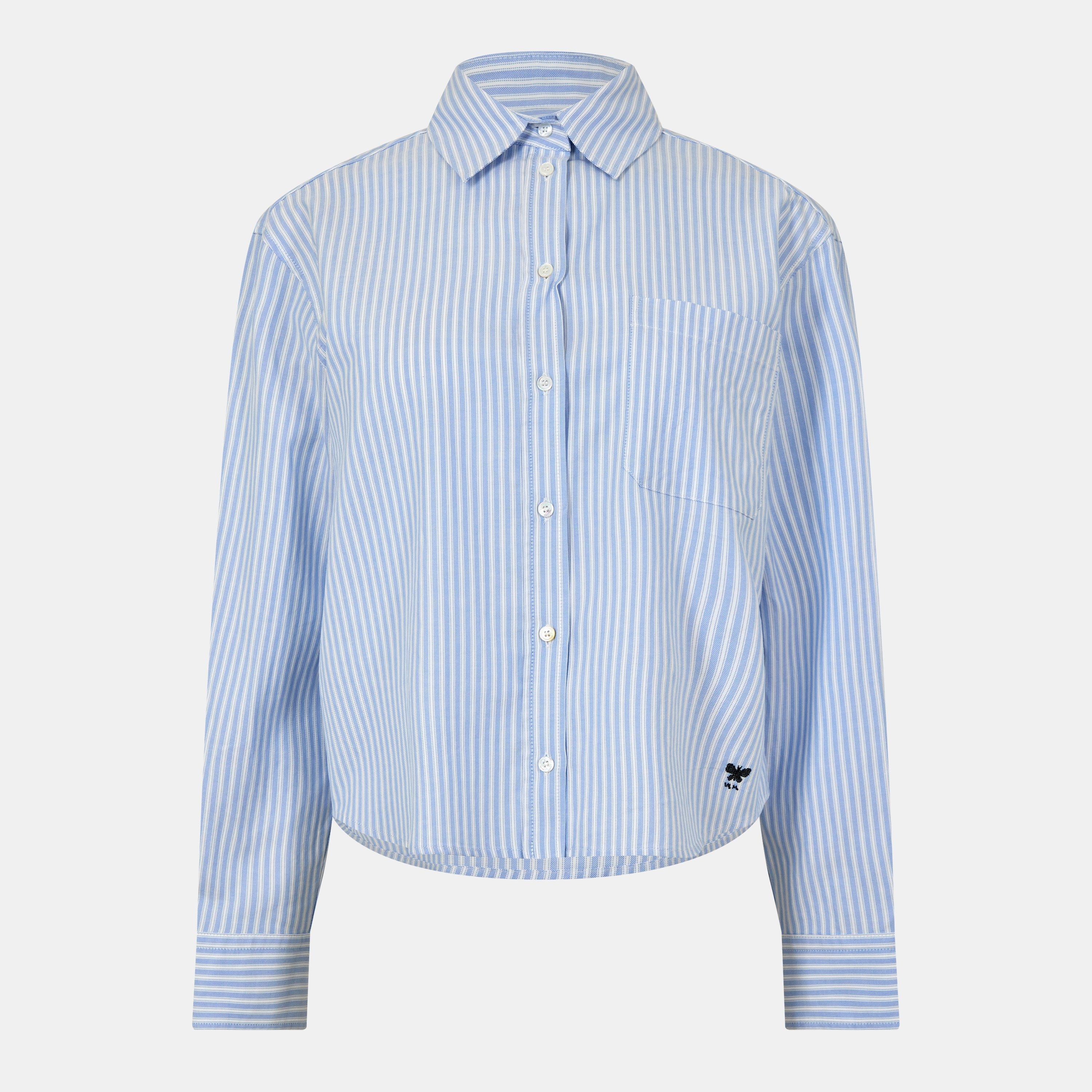 Azzurro - Weekend Max Mara - Women's Long-Sleeve Oxford Shirt - 1