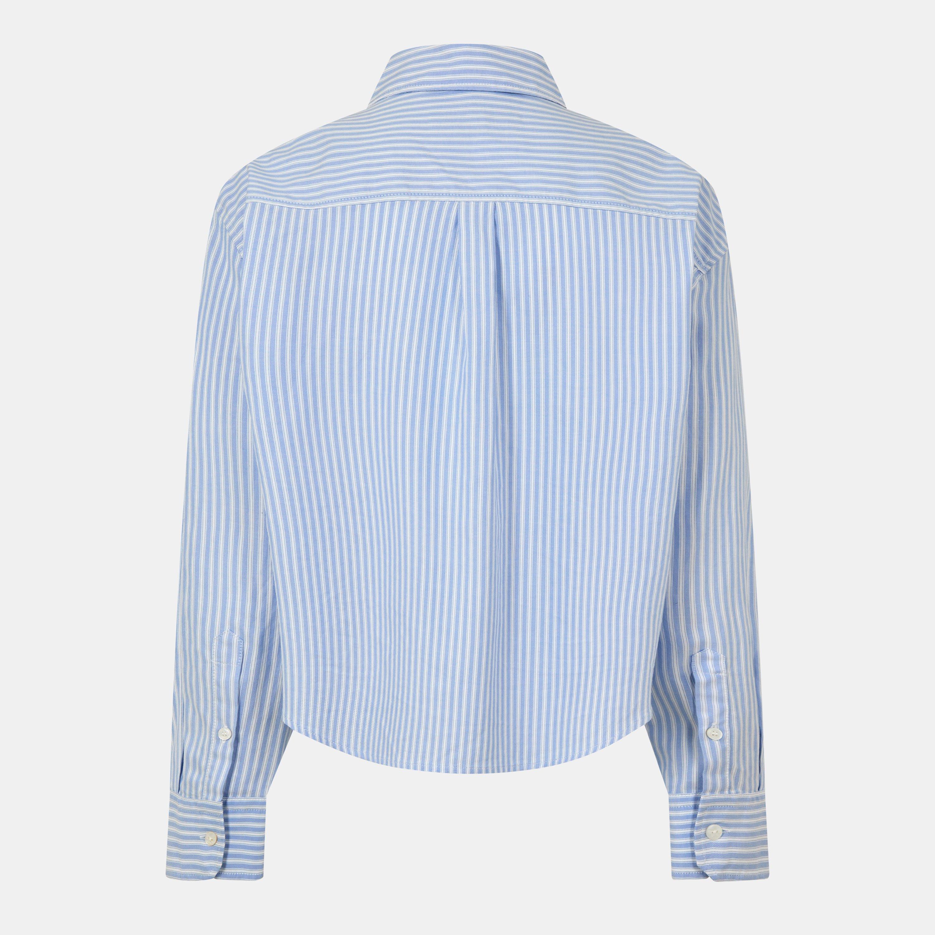 Azzurro - Weekend Max Mara - Women's Long-Sleeve Oxford Shirt - 2