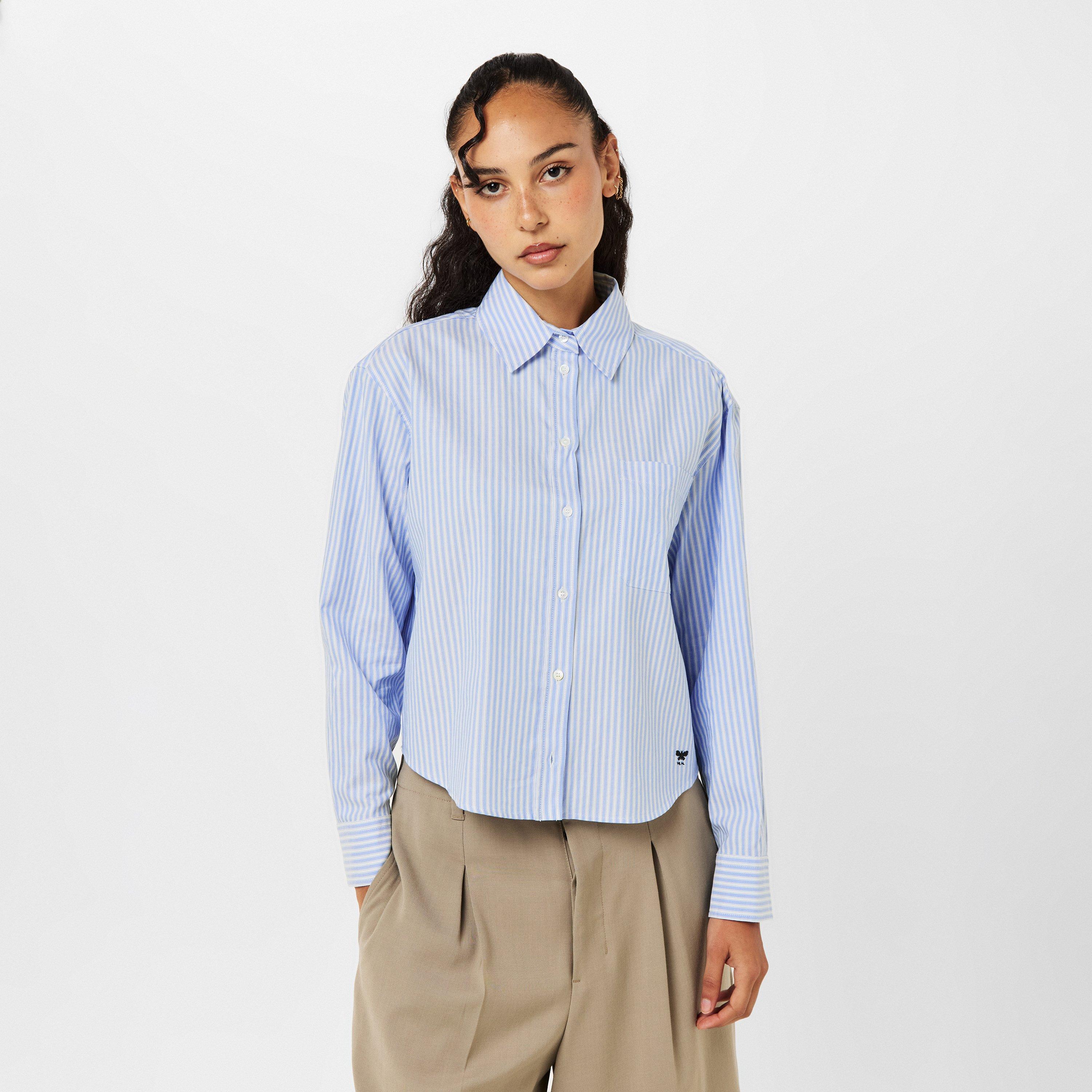 Azzurro - Weekend Max Mara - Women's Long-Sleeve Oxford Shirt - 3