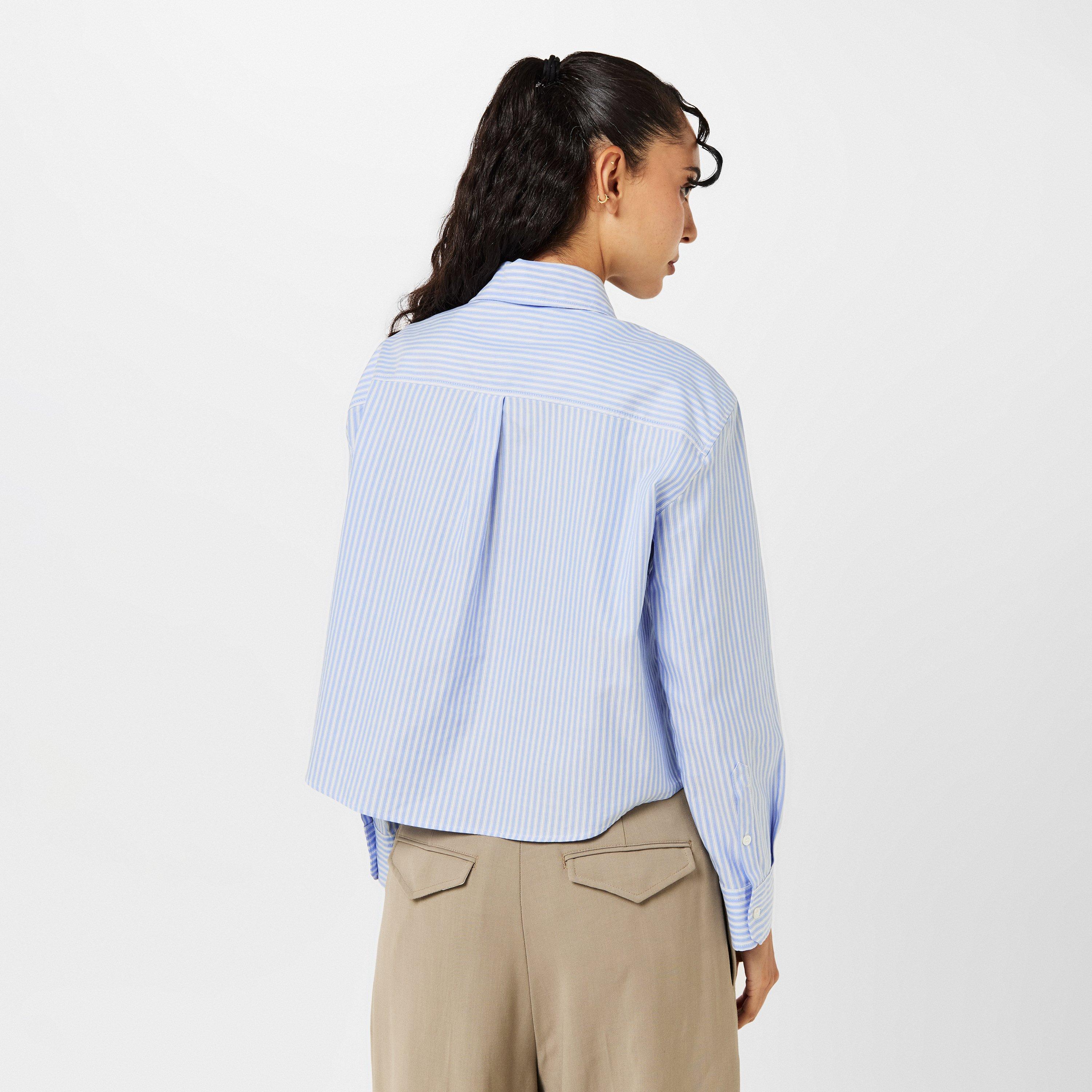 Azzurro - Weekend Max Mara - Women's Long-Sleeve Oxford Shirt - 4