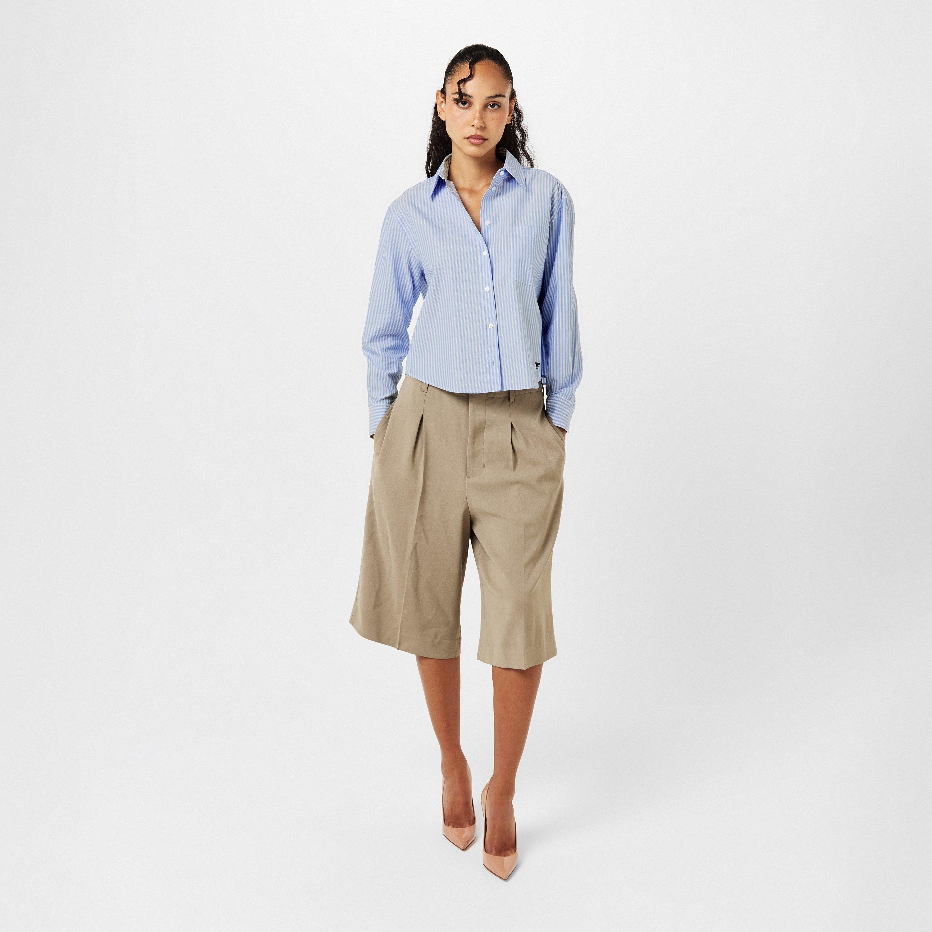 Azzurro - Weekend Max Mara - Women's Long-Sleeve Oxford Shirt - 6