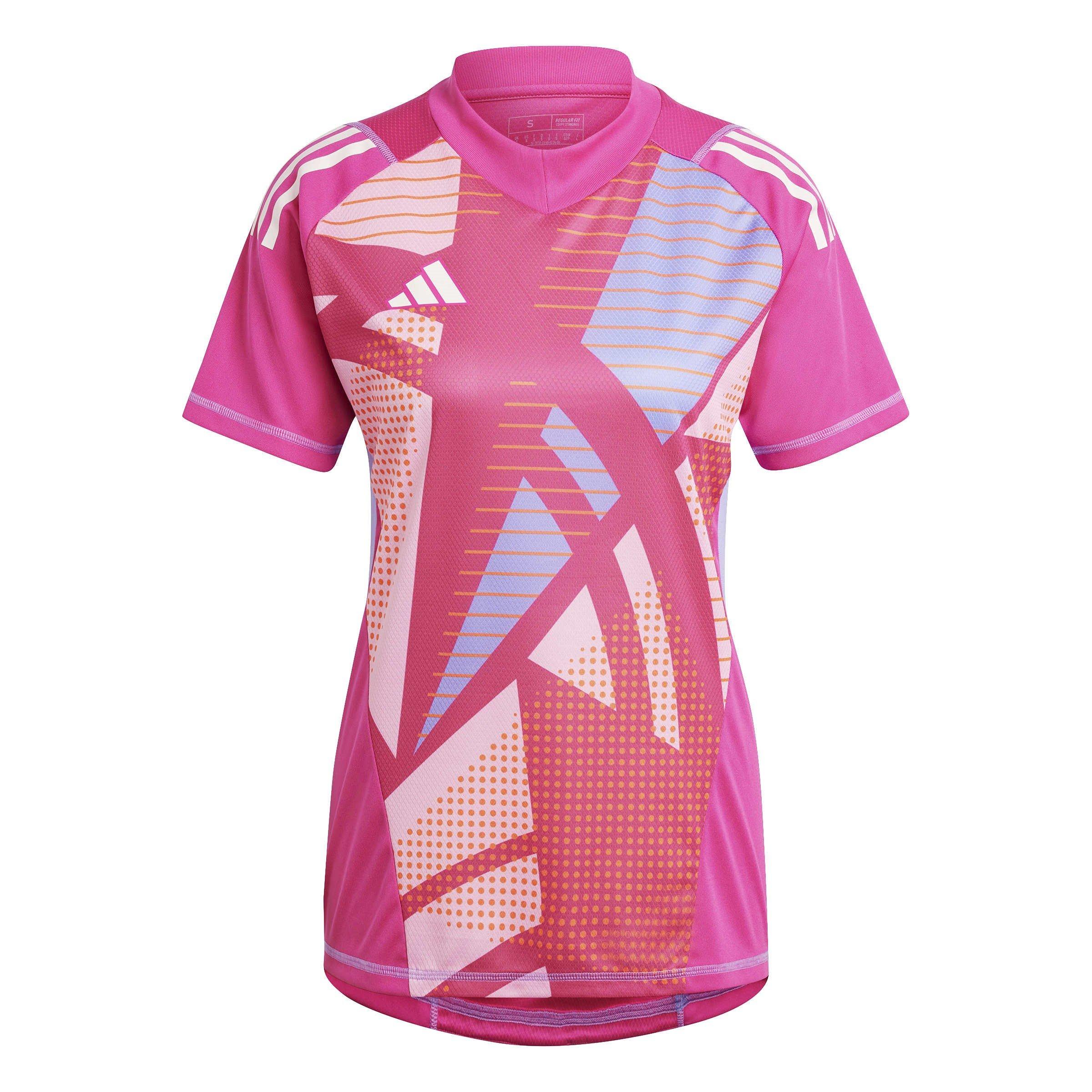 Adidas Women's Tiro 24 Pro Short Sleeve Goalkeeper Jersey - Real Magenta - 8 (XS)