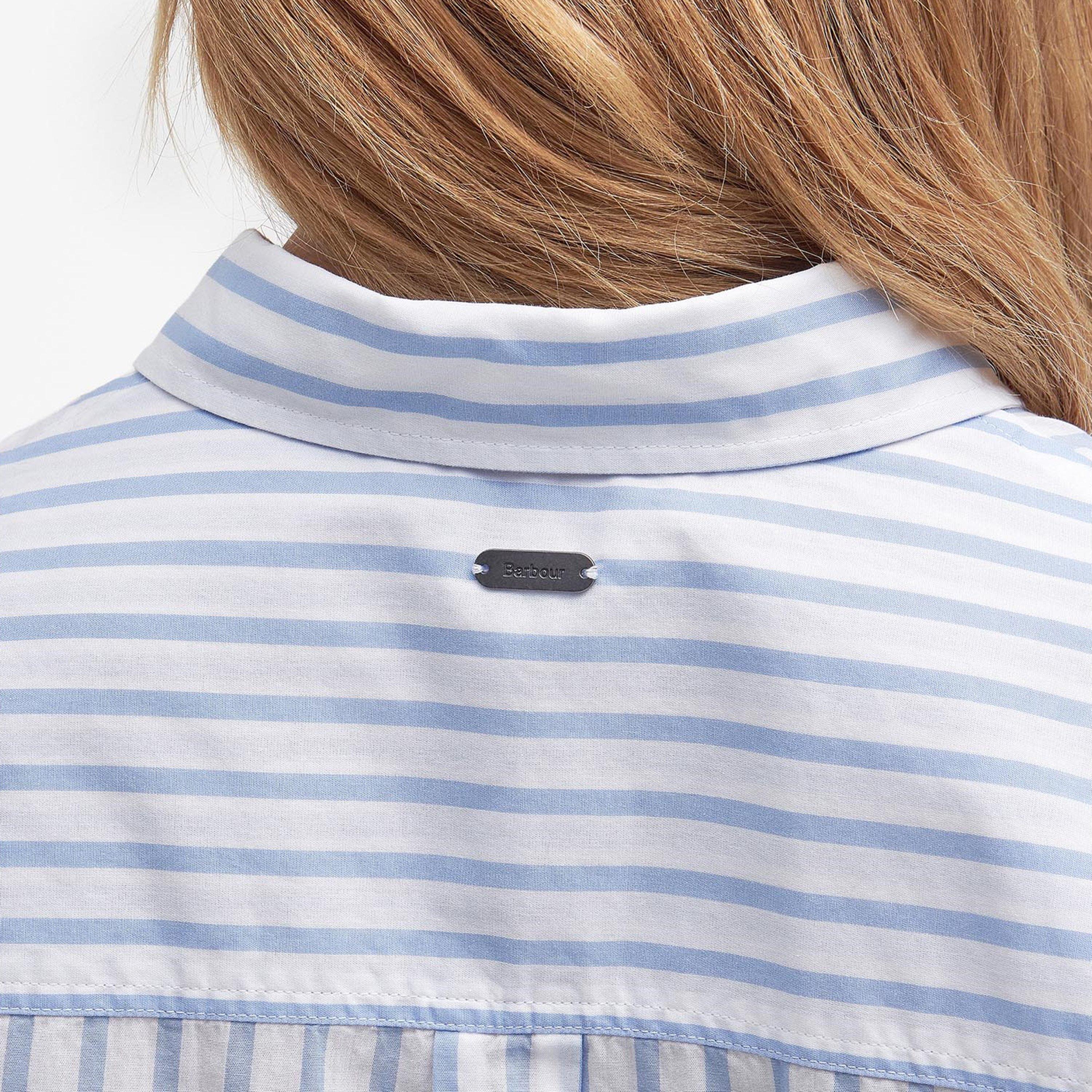 White/Blue - Barbour - Nicola Striped Long Sleeve Shirt - 4