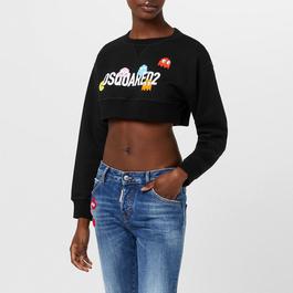 DSquared2 Crew Neck Cropped Top