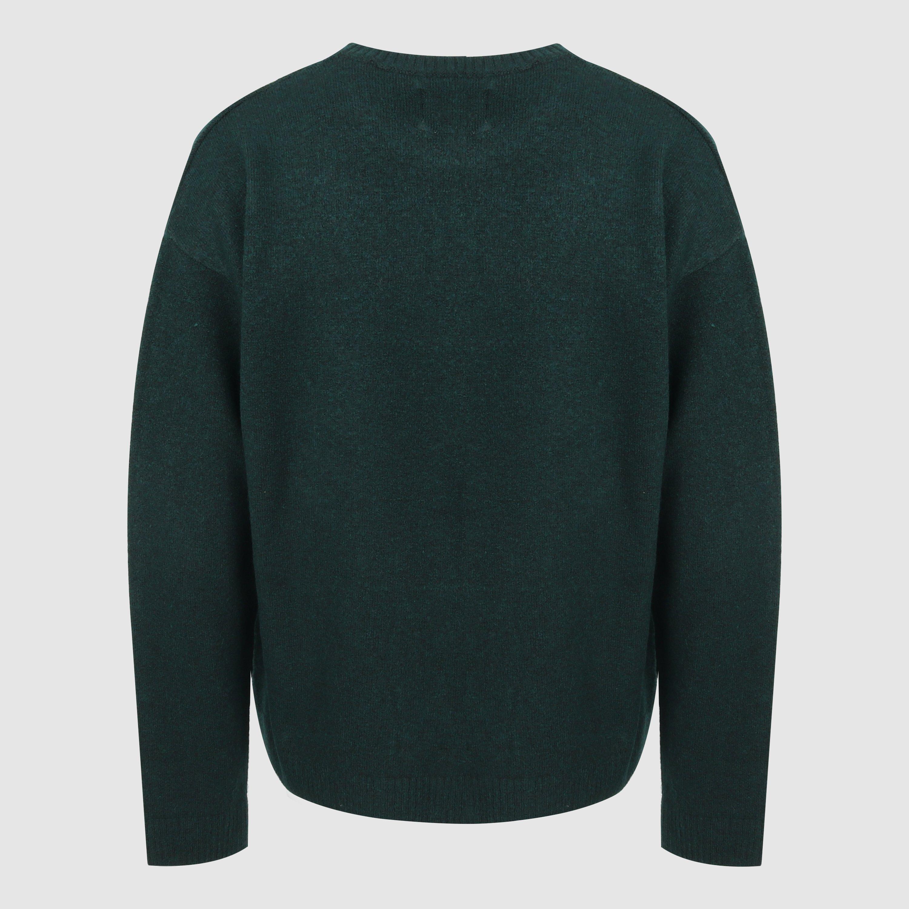 Dark Pine - Jack Wills - Men's Initial Long Sleeve Oversized Fit Crew Neck Jumper - 2