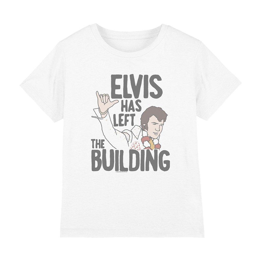 Elvis Presley Elvis Has Left The Building Kids T-Shirt White
