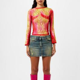 Sinead Gorey Lace Curve Enhancing Top With Mesh