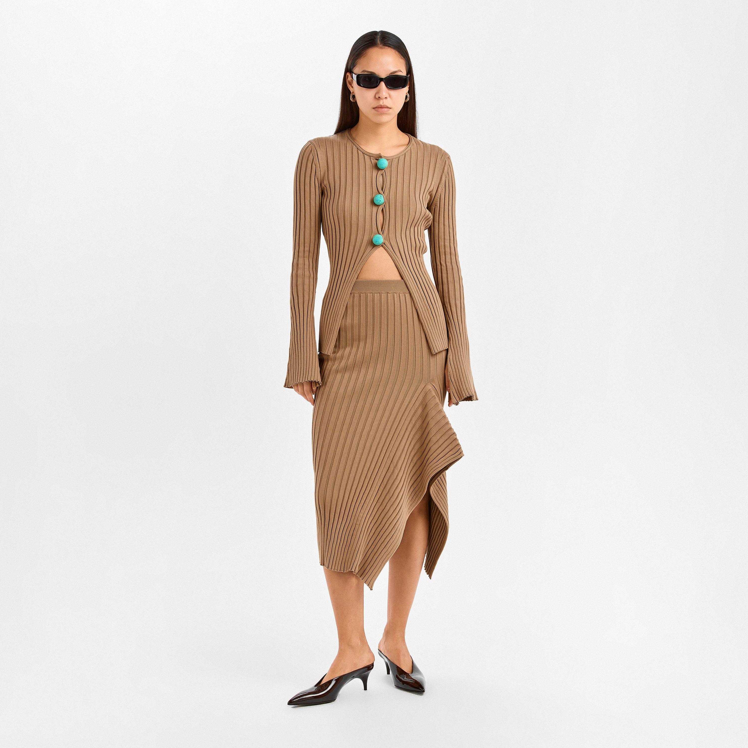 Caramel - Stella McCartney - Stella Ribbed Skrt Ld62 - 6