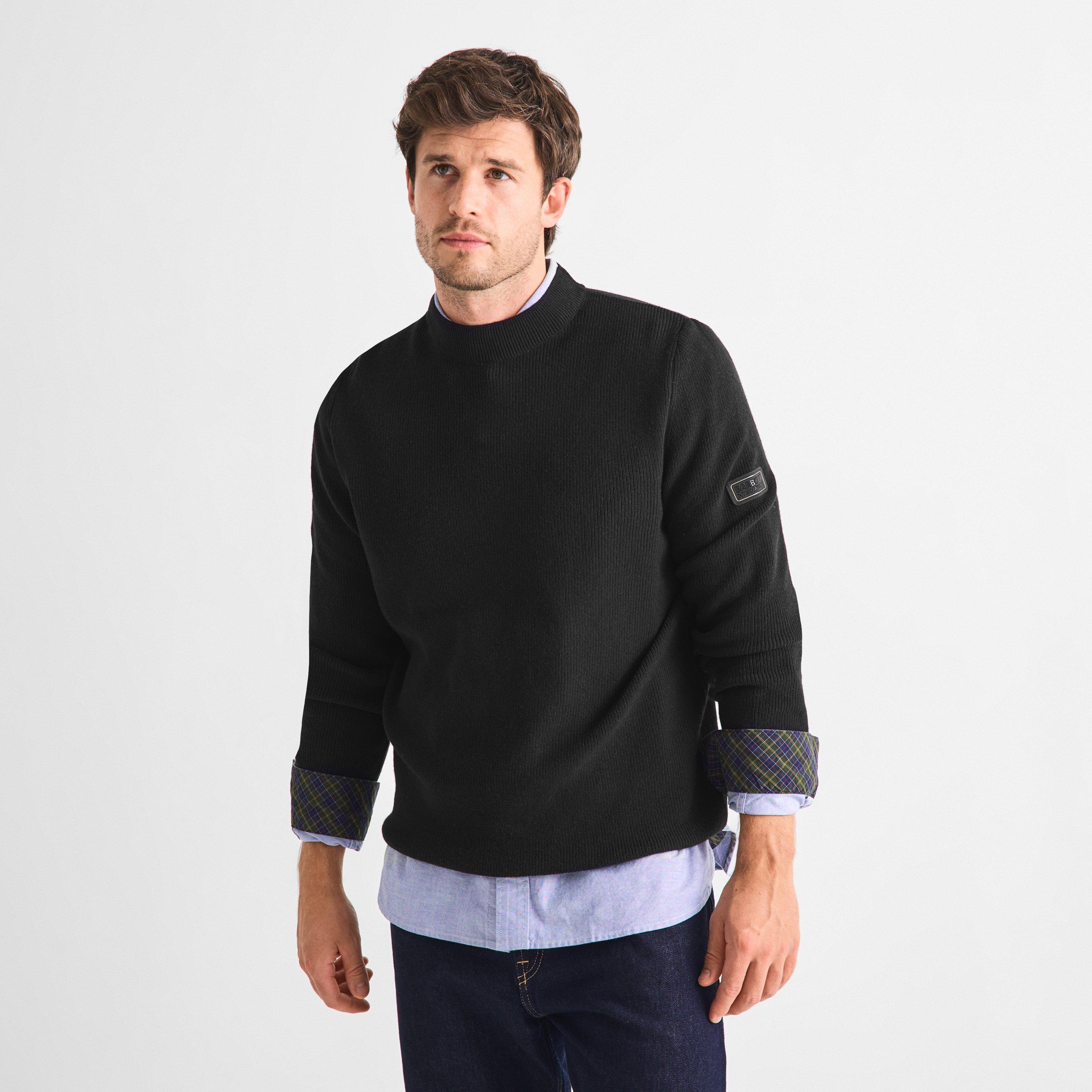 Black BK31 - Barbour International - Crawley Crew Neck Jumper - 3