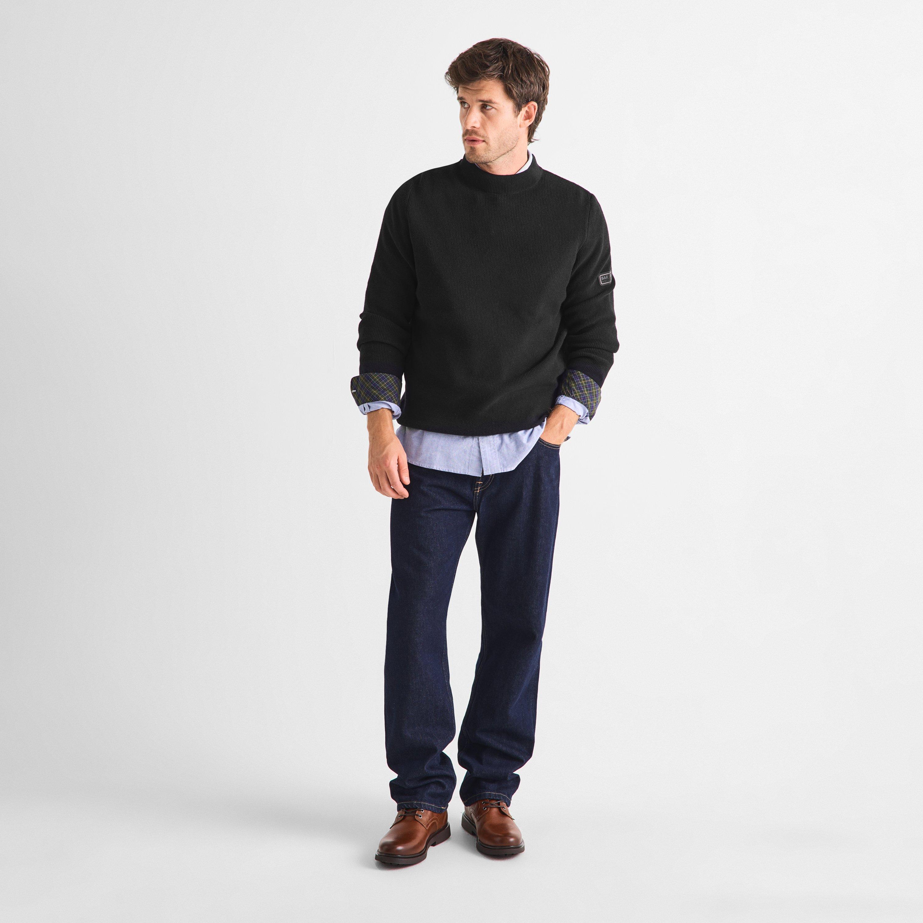 Black BK31 - Barbour International - Crawley Crew Neck Jumper - 5