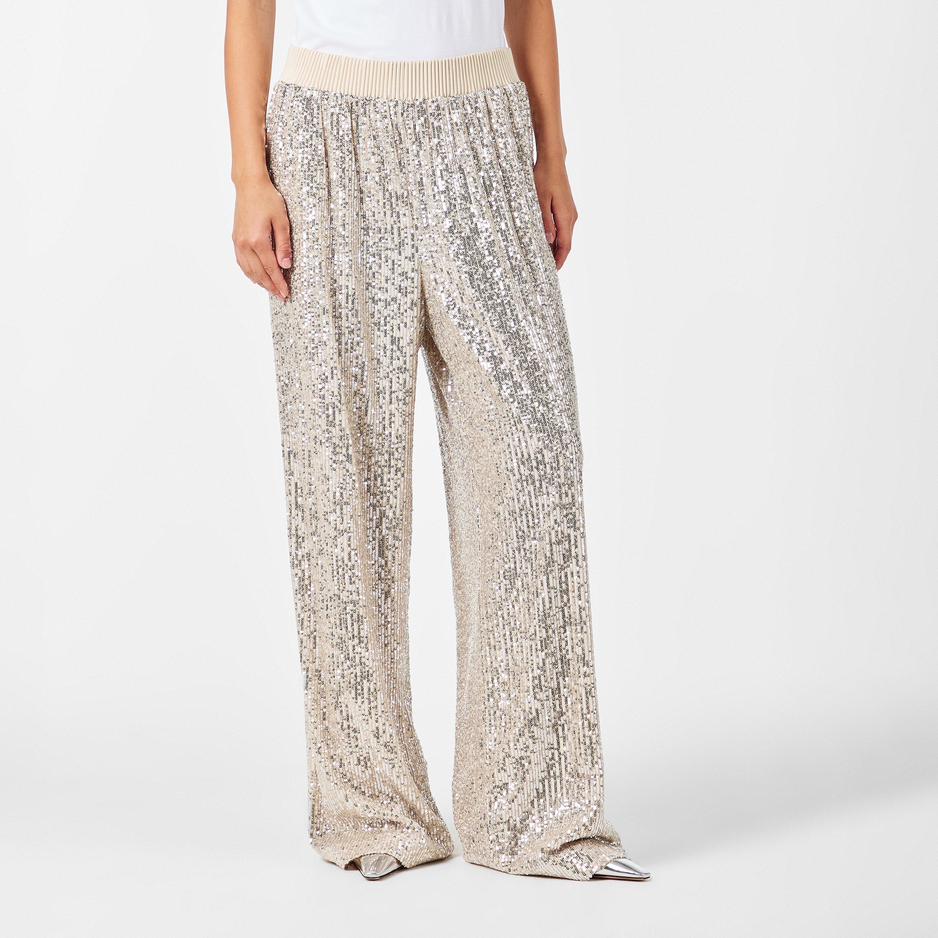 Open Beige 280 - Boss - Women's Tilloi Palazzo Trousers - 3
