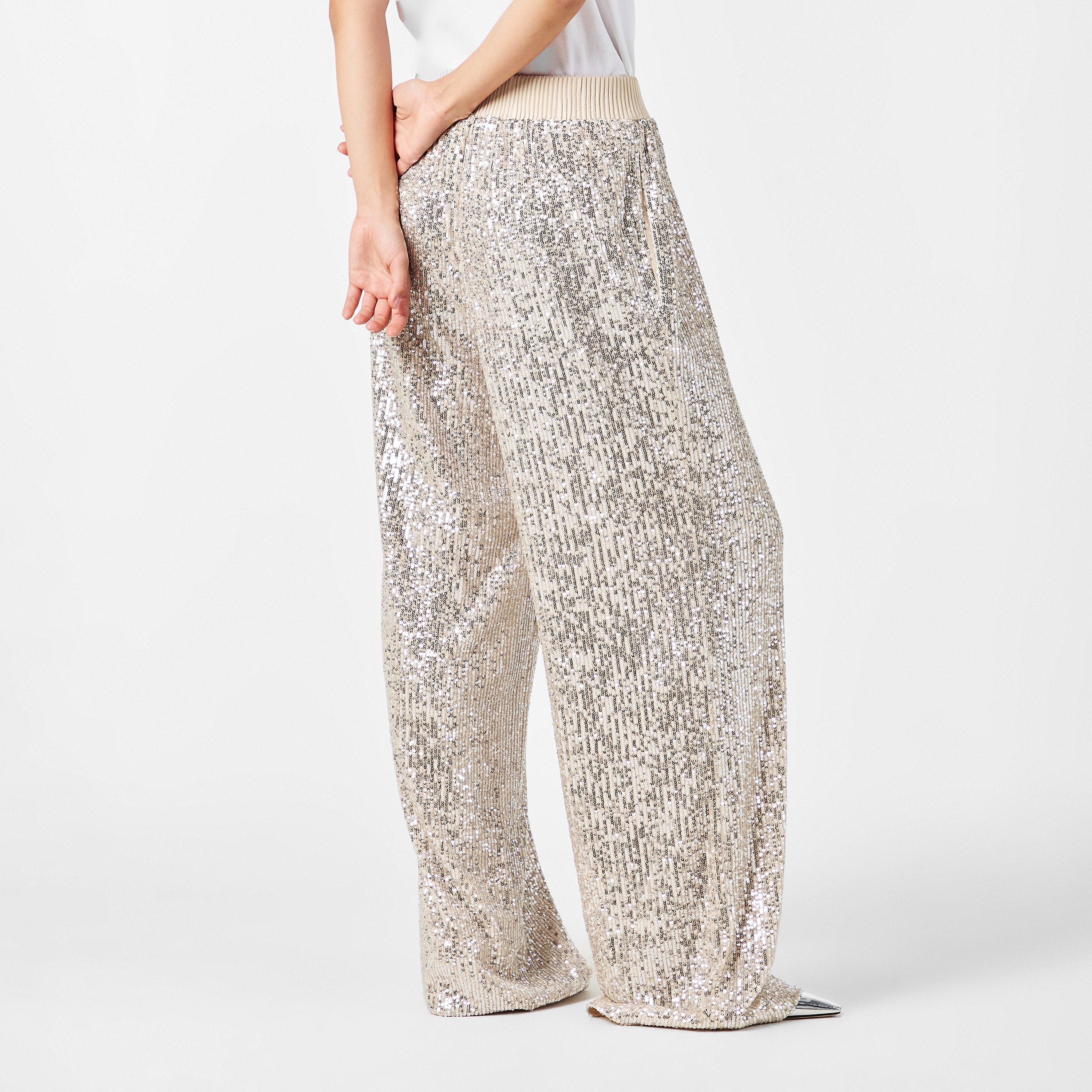 Open Beige 280 - Boss - Women's Tilloi Palazzo Trousers - 4