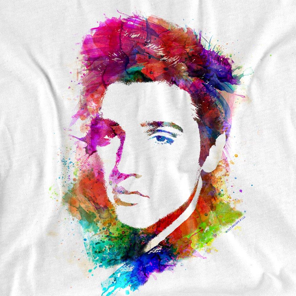 White - Elvis Presley - Elvis Presleywatercolor King Long Sleeve T-Shirt - 2