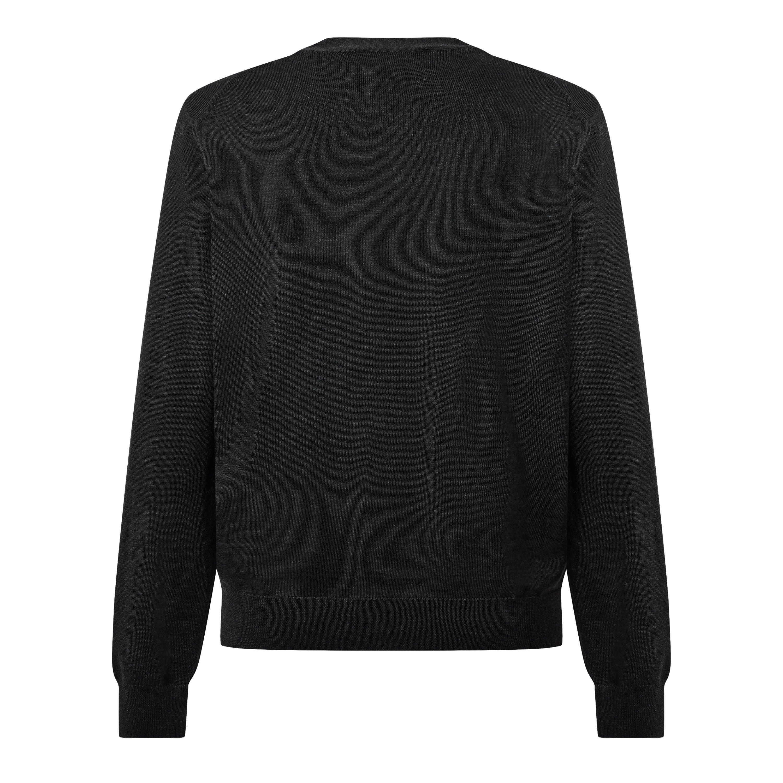 Anthracite - Maison Kitsune - Men's Double Fox Hooded Cardigan - 2