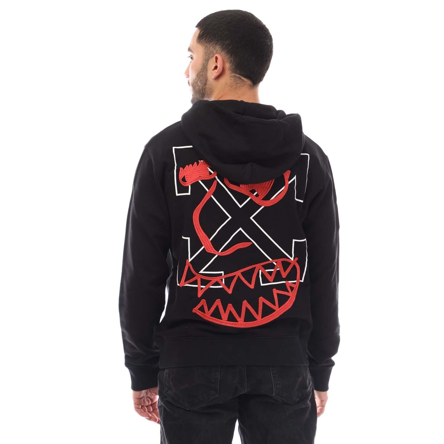 Black-White - Off White - Thick Monster Slim Hoodie - 3