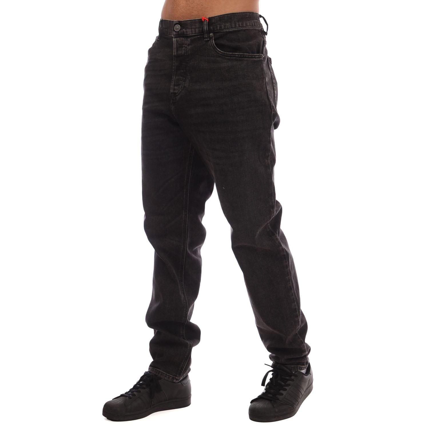 Black Grey - Diesel - 2005 D-Fining Regular-Fit Jeans - 2