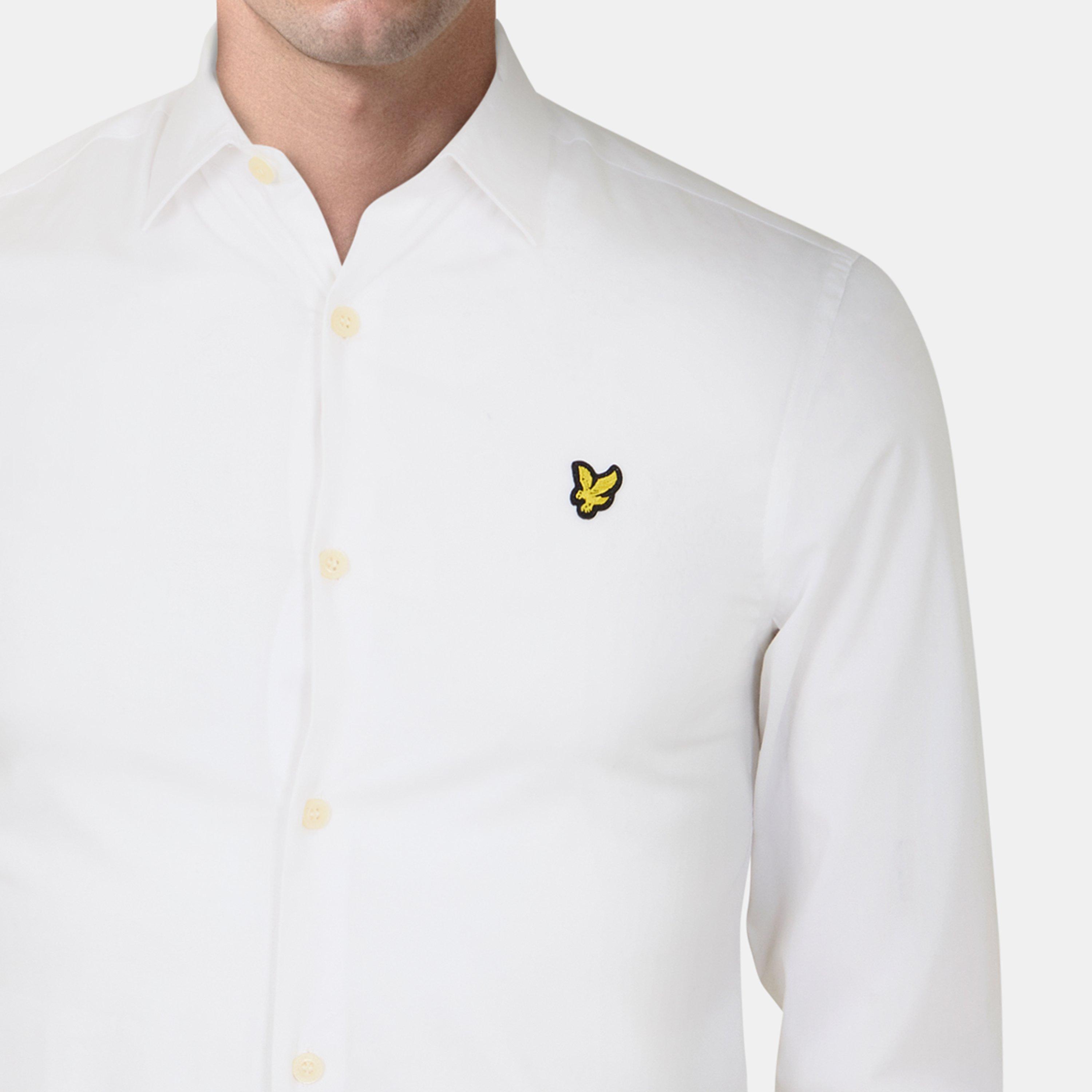 626 White - Lyle and Scott - Lyle and Scott Slim Fit Poplin Shirt Mens - 5