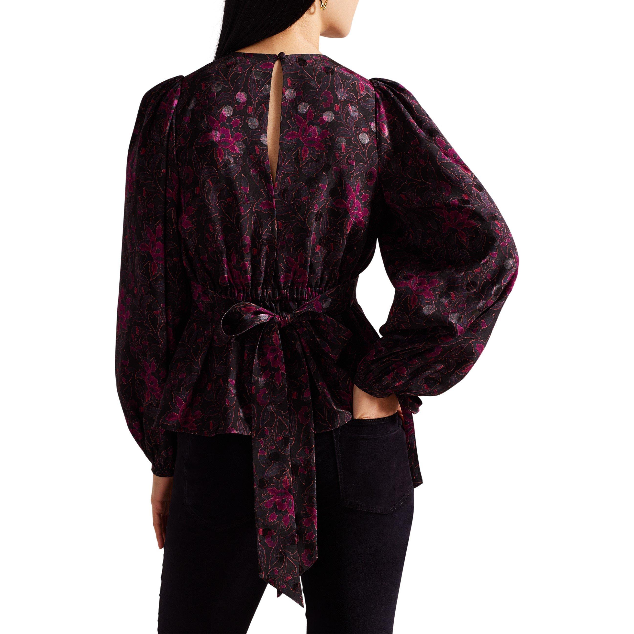 Black - Ted Baker - Terre Peplum Top - 4