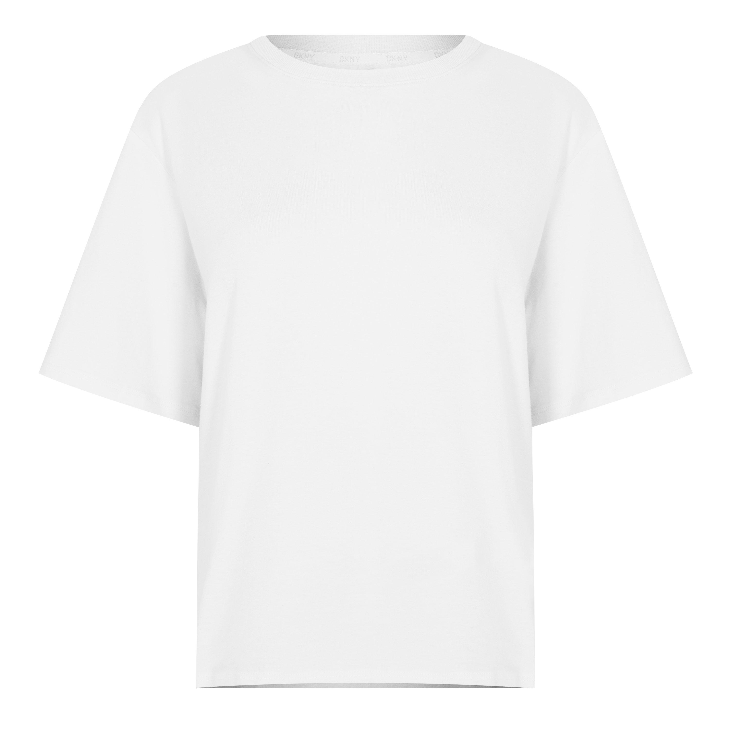 Branco/Cinzento - DKNY - Short Sleeve Top and Boxer Set - 5