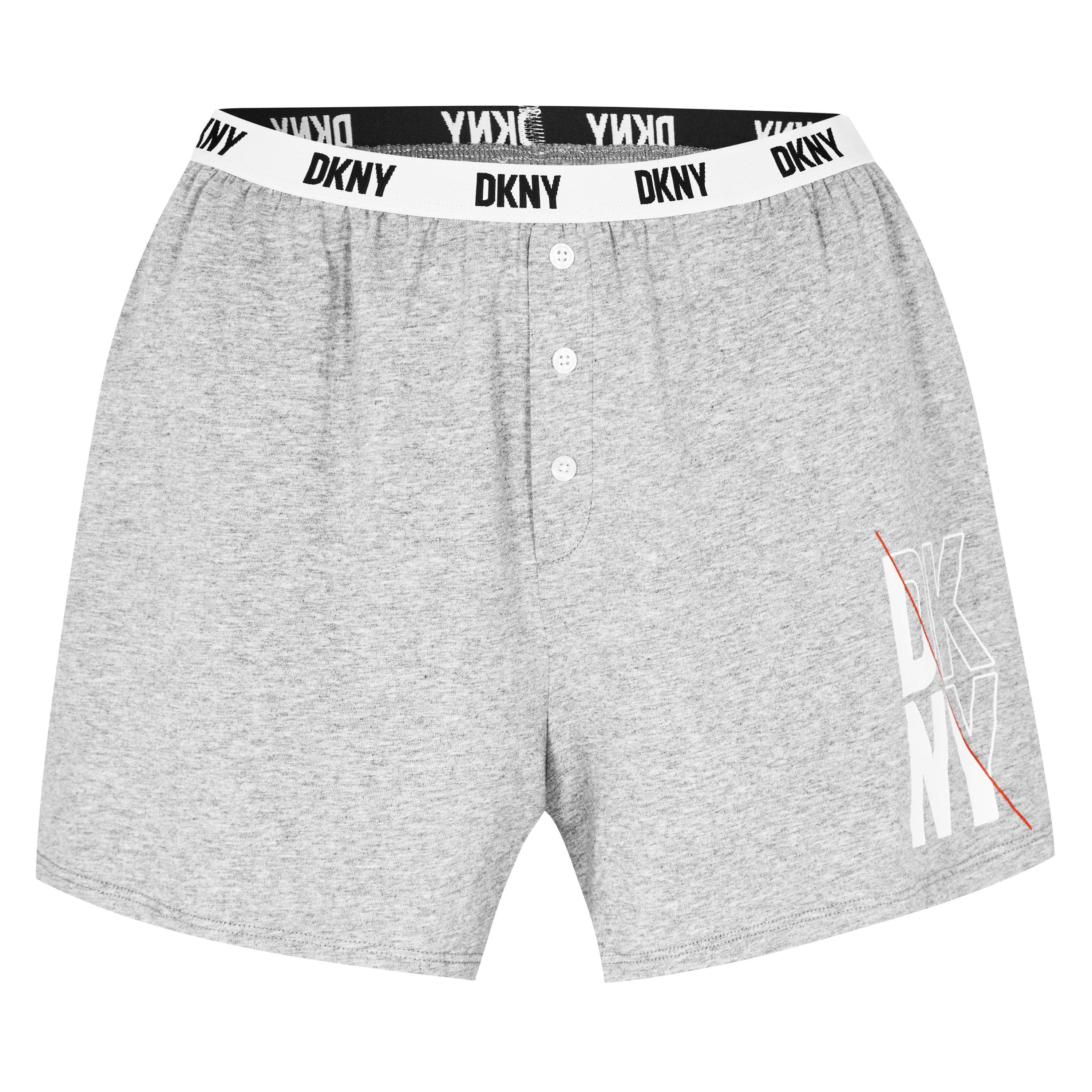 Branco/Cinzento - DKNY - Short Sleeve Top and Boxer Set - 6
