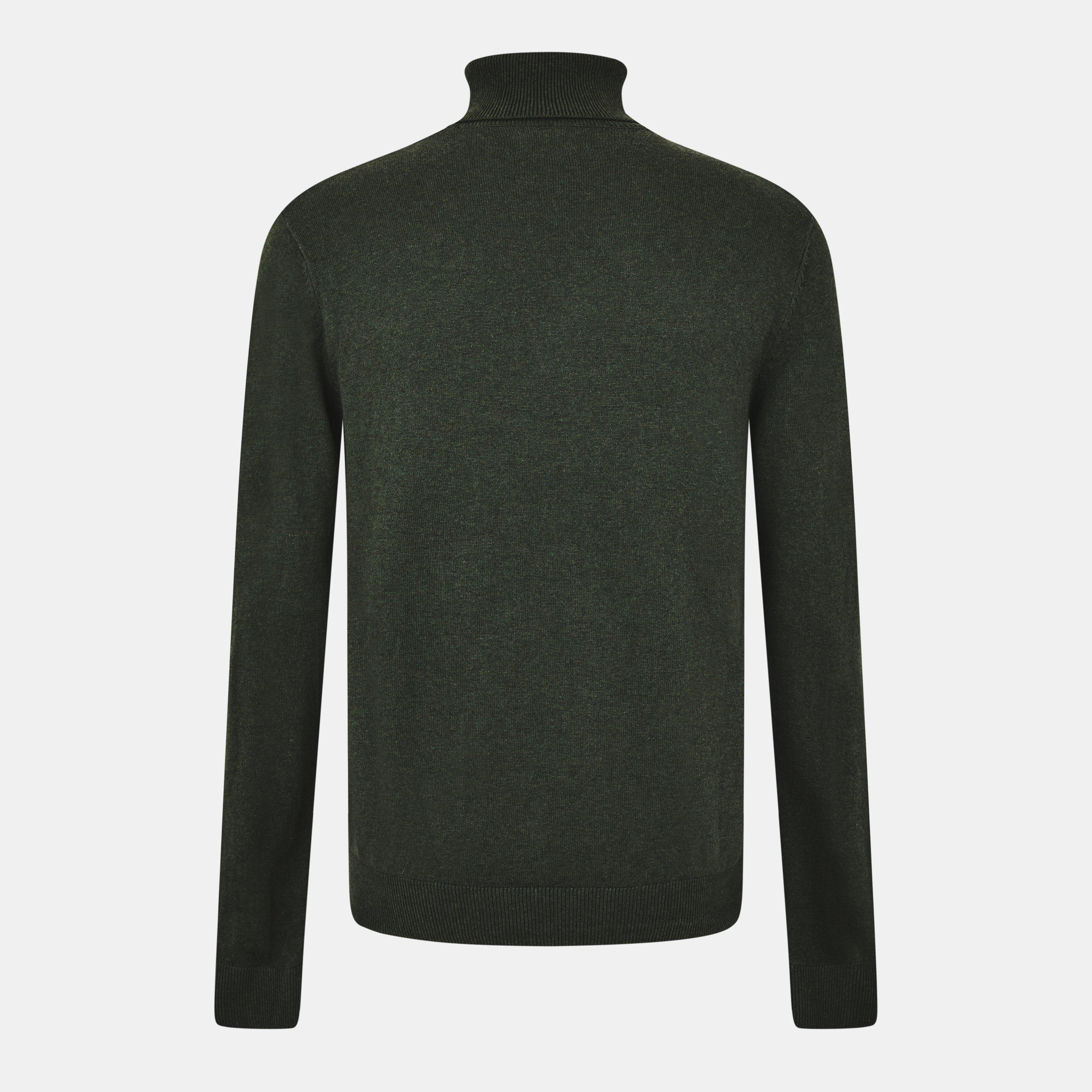Kombu Groen - Jack and Jones - Knitted Roll Neck Jumper - 2
